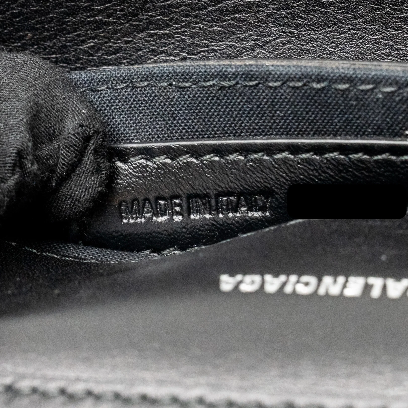 Balenciaga B. Shoulder Bag Quilted Calfskin Black Ruthenium Hardware - Image 16