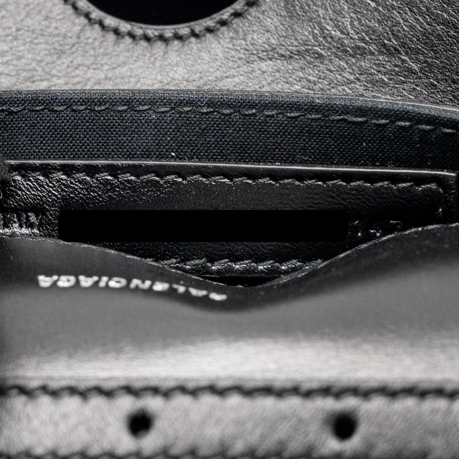 Balenciaga B. Shoulder Bag Quilted Calfskin Black Ruthenium Hardware - Image 17