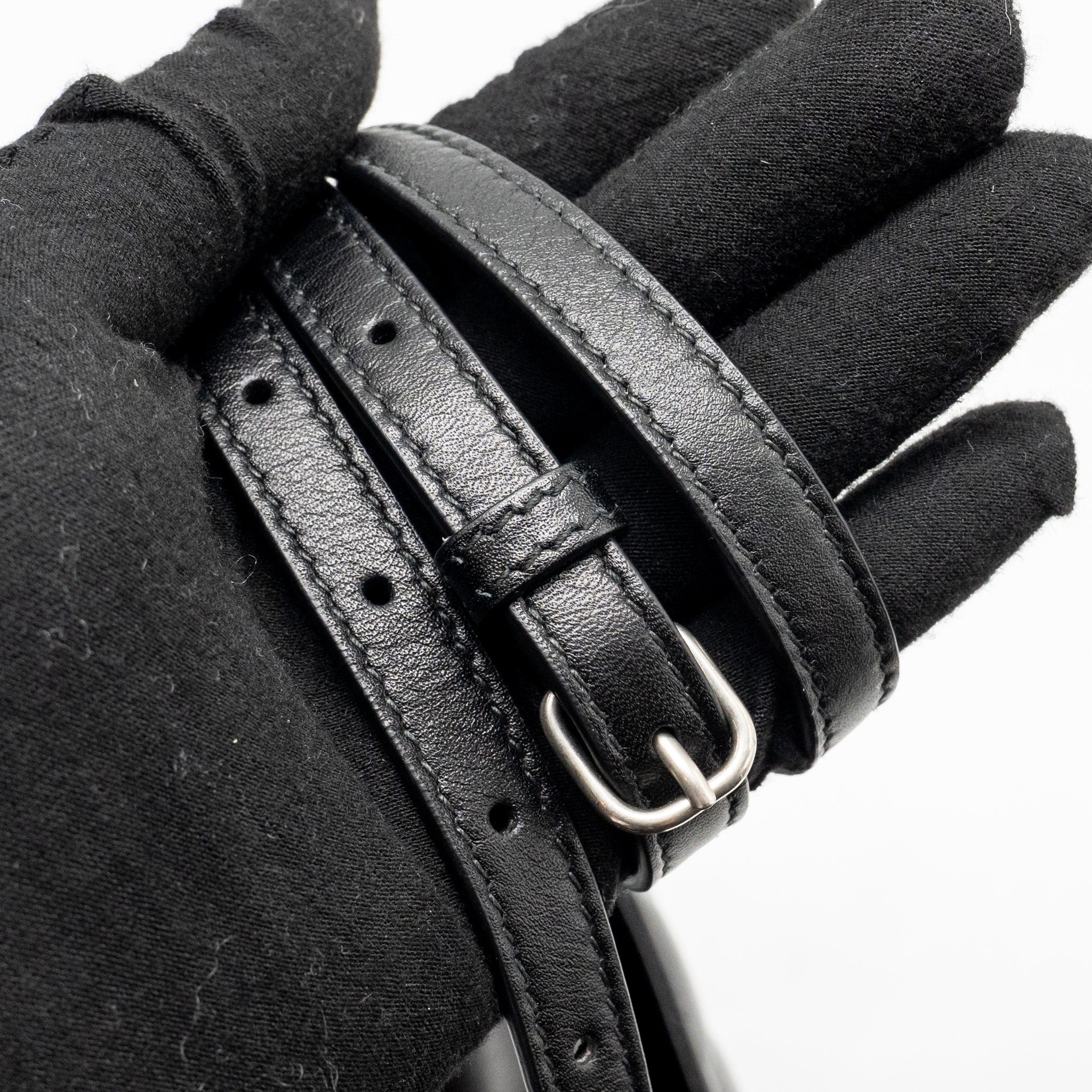 Balenciaga B. Shoulder Bag Quilted Calfskin Black Ruthenium Hardware - Image 18