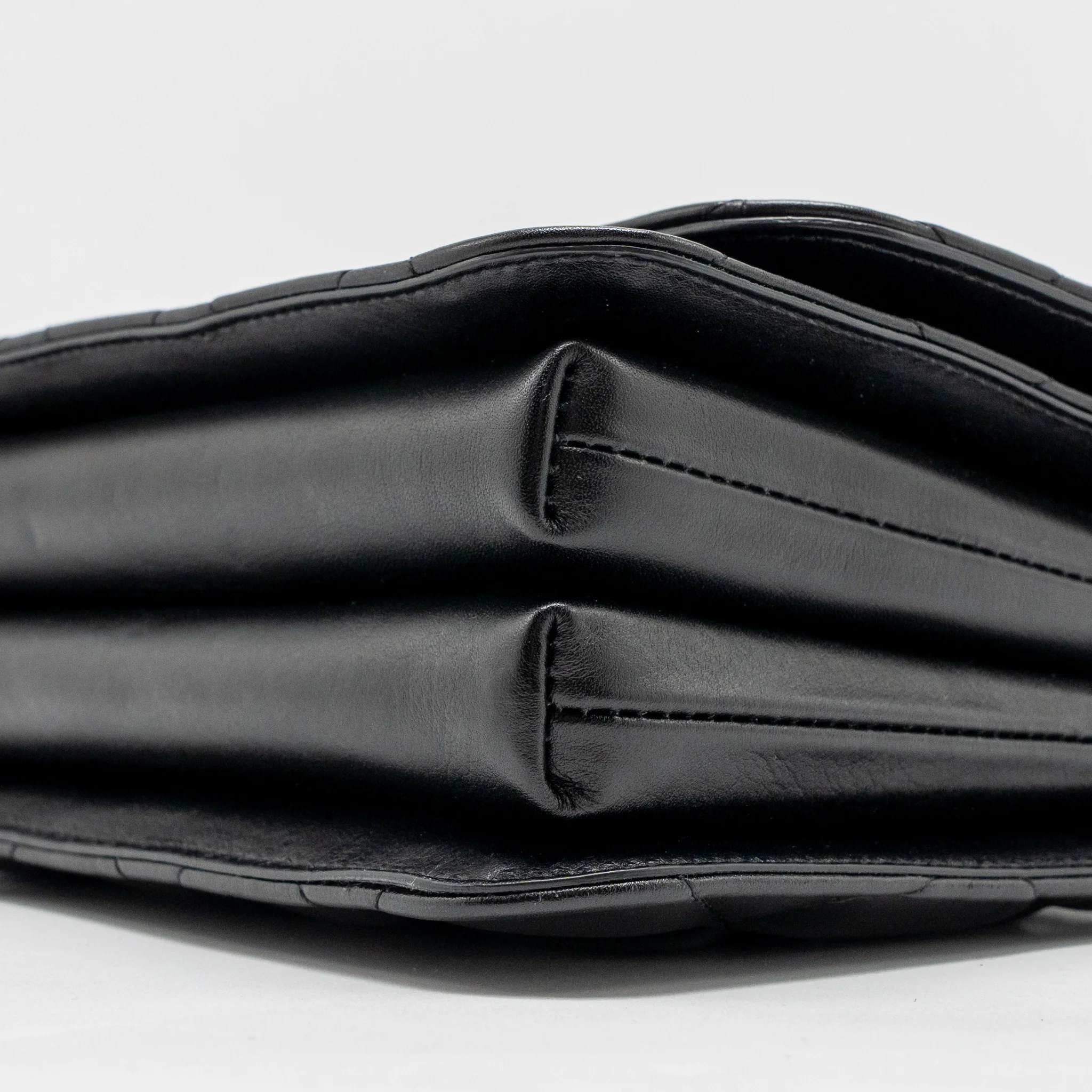 Balenciaga B. Shoulder Bag Quilted Calfskin Black Ruthenium Hardware - Image 7