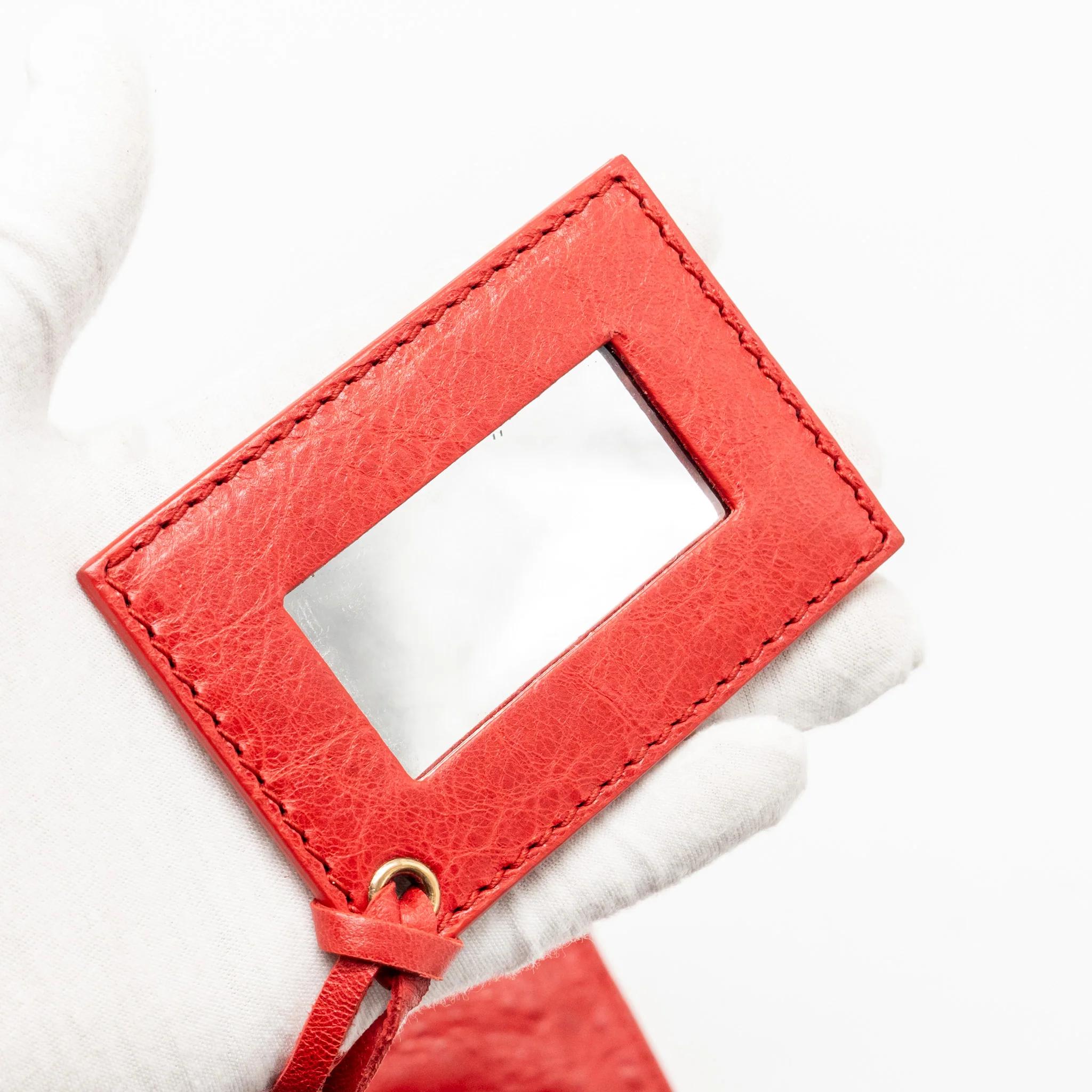Balenciaga City Fold Clutch Leather Red GHW - Image 14