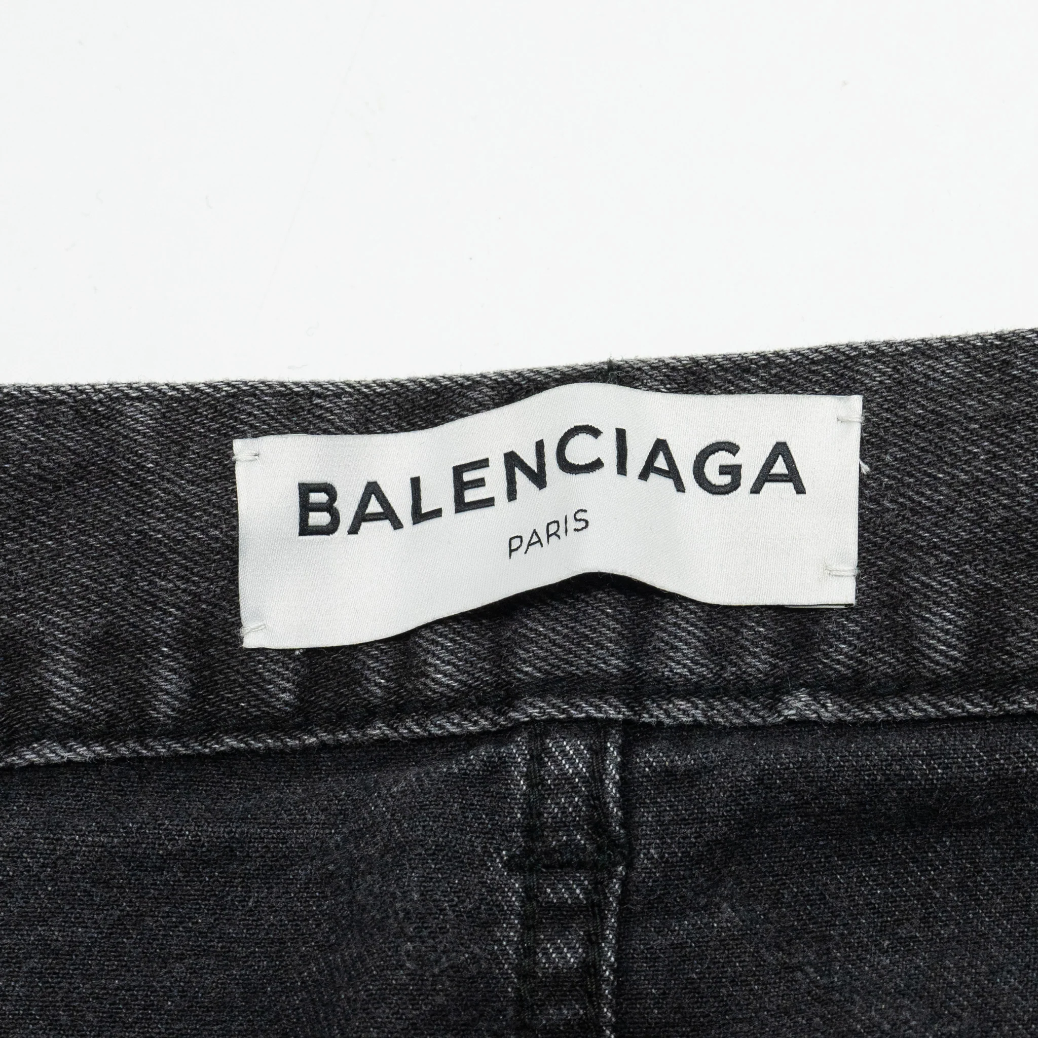 Balenciaga Size 26 Denim Jeans Cotton Black - Image 8