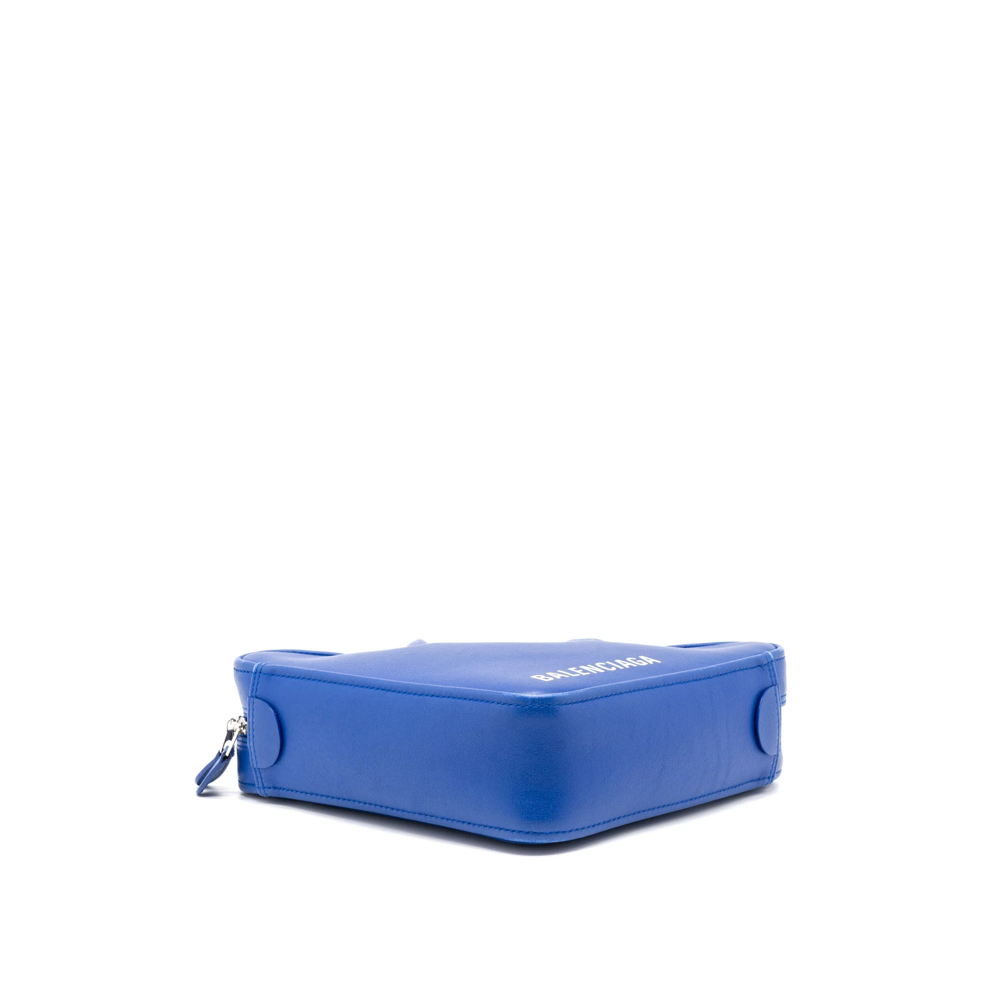 Balenciaga Triangle Duffle Bag Calfskin Blue SHW - Image 5