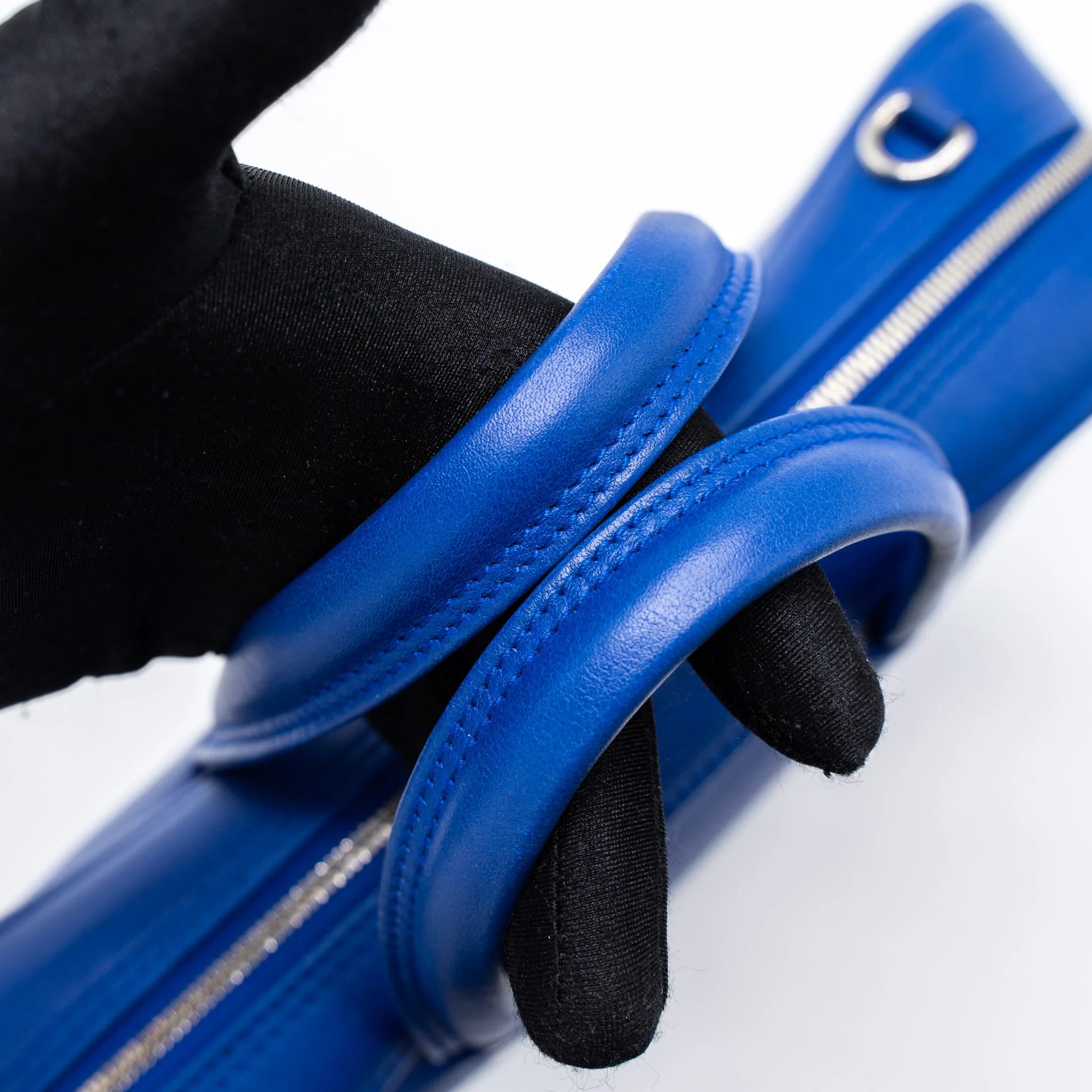 Balenciaga Triangle Duffle Bag Calfskin Blue SHW - Image 7