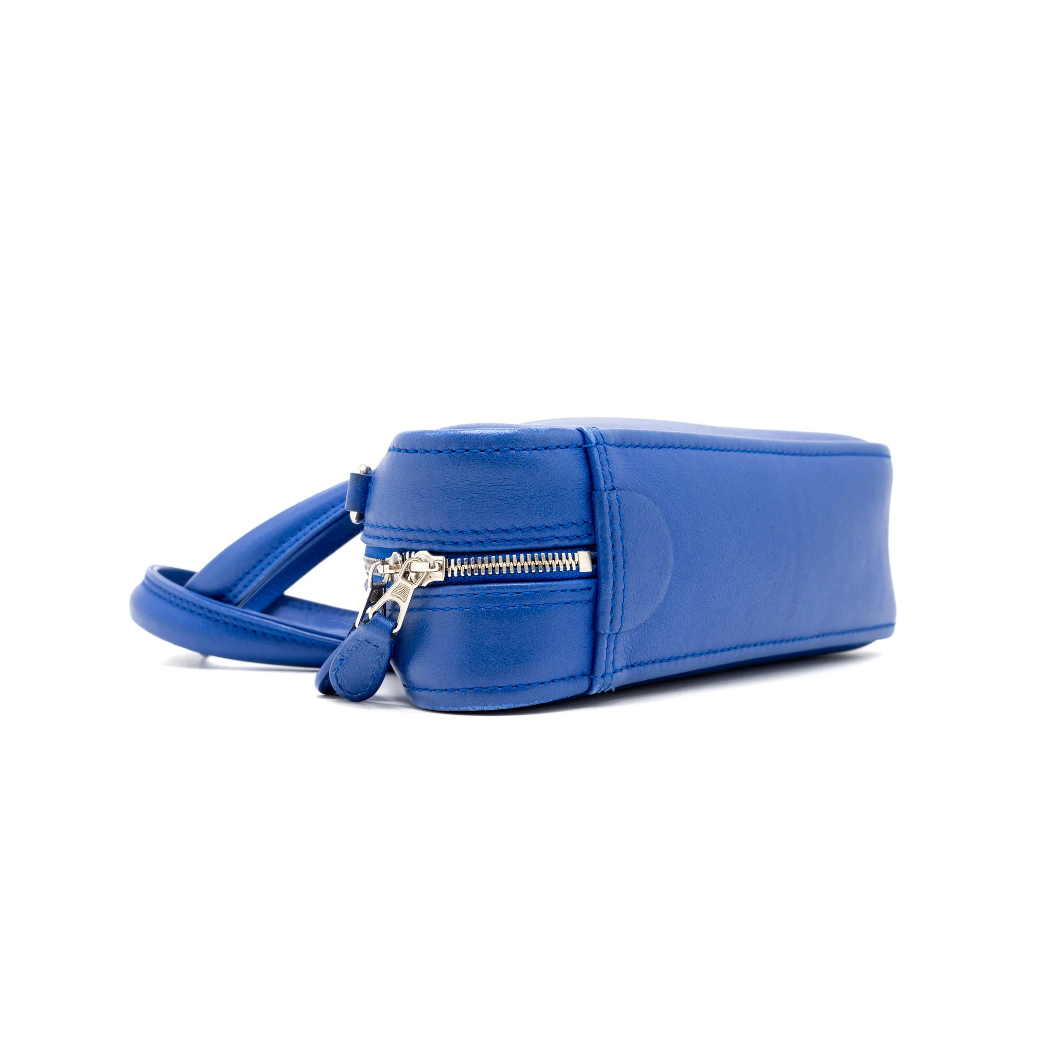 Balenciaga Triangle Duffle Bag Calfskin Blue SHW - Image 8