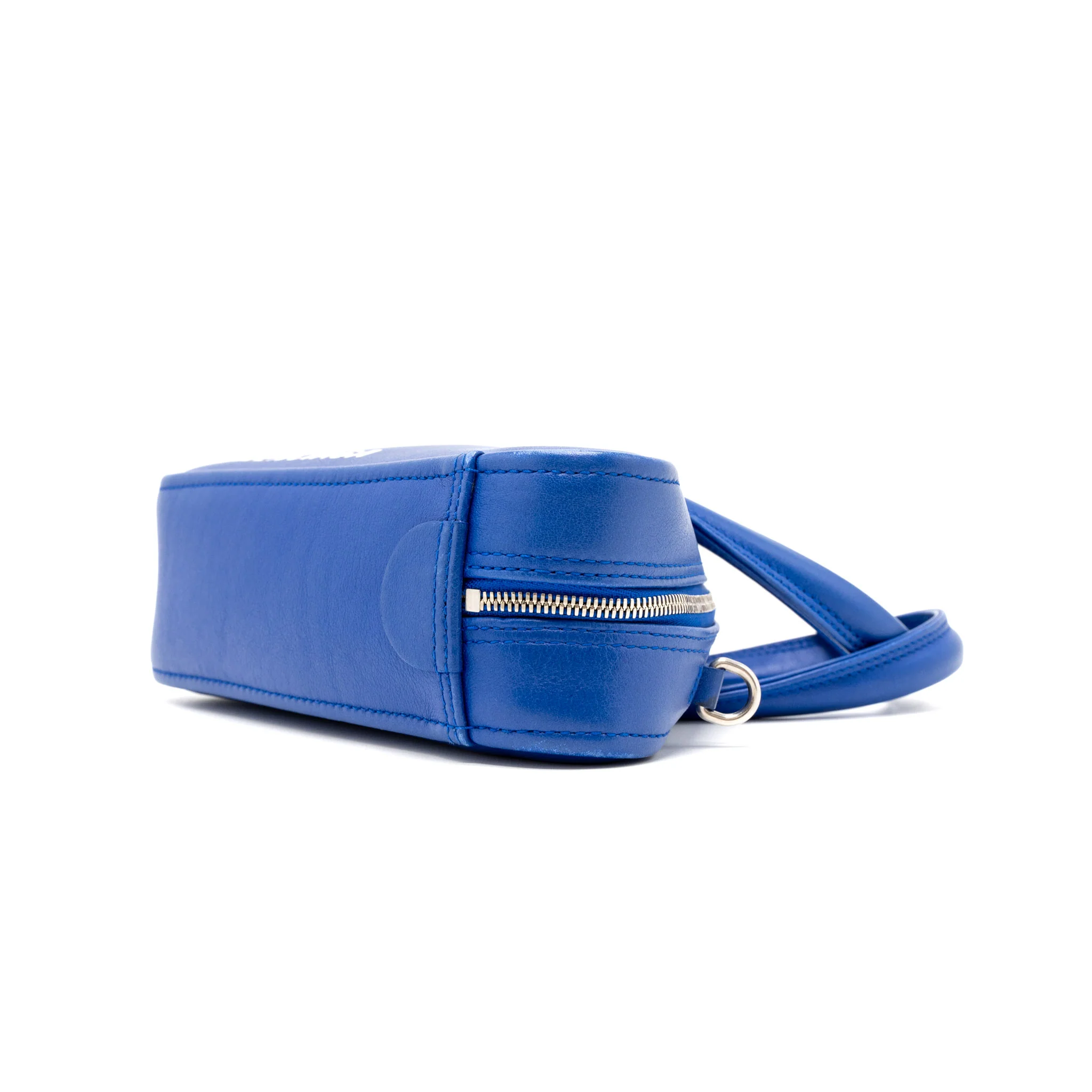 Balenciaga Triangle Duffle Bag Calfskin Blue SHW - Image 9