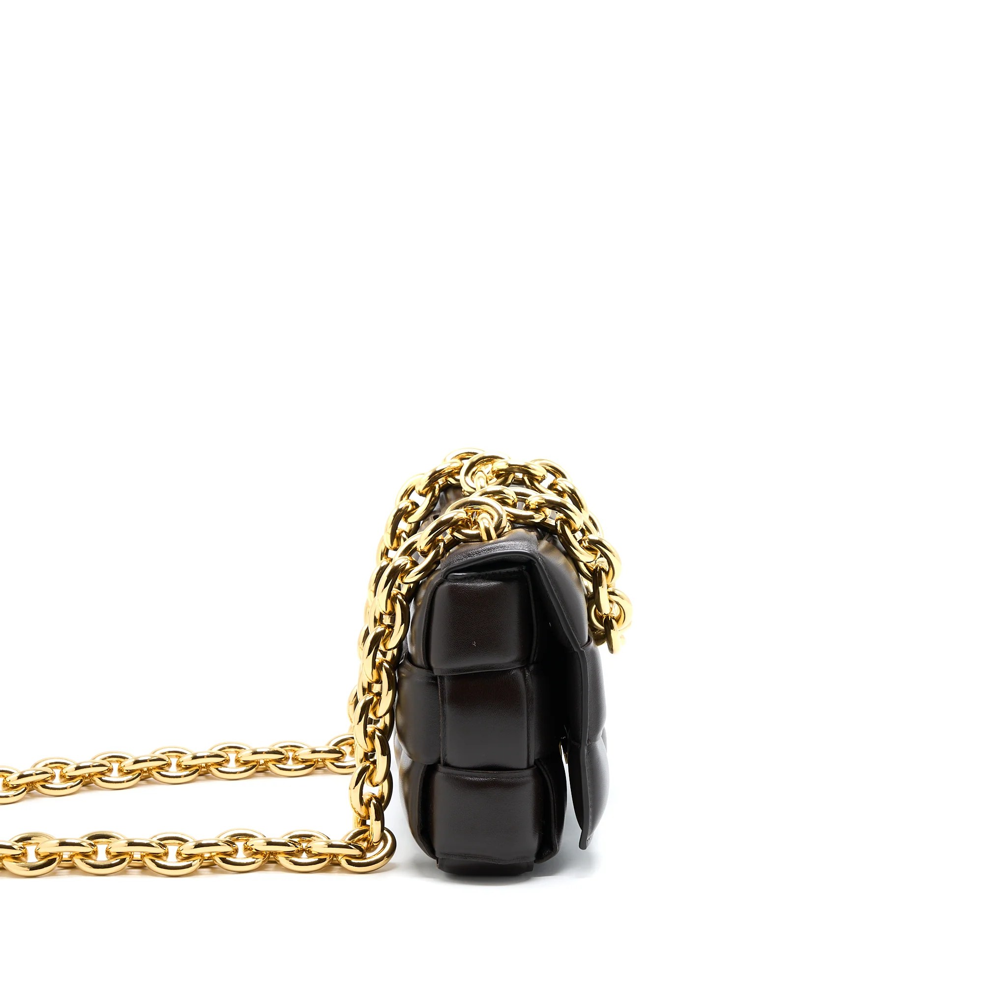 Bottega Veneta Chain Cassette Bag Dark Brown GHW - Image 4