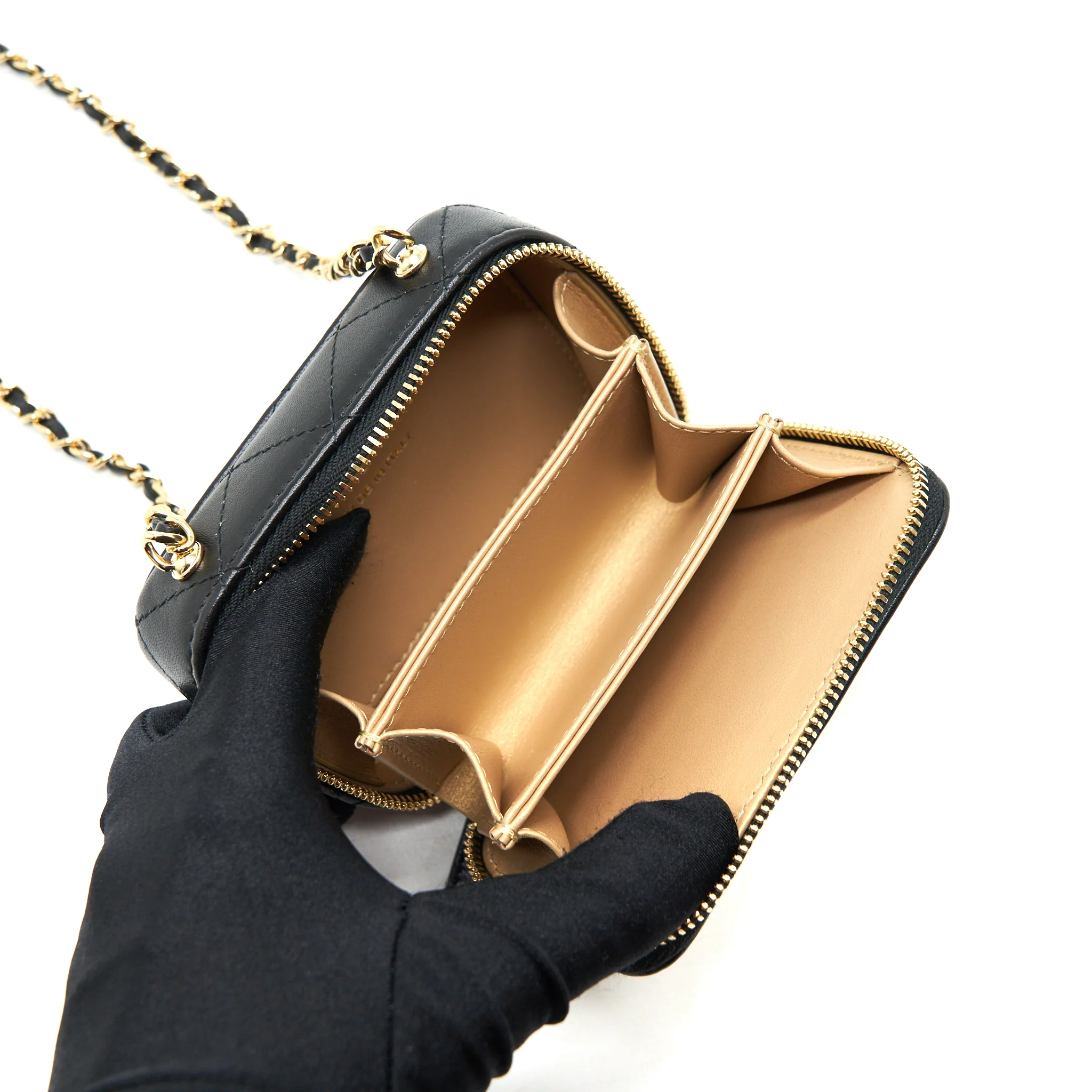 Chanel 21K Mini Clutch With Chain Black GHW - Image 6