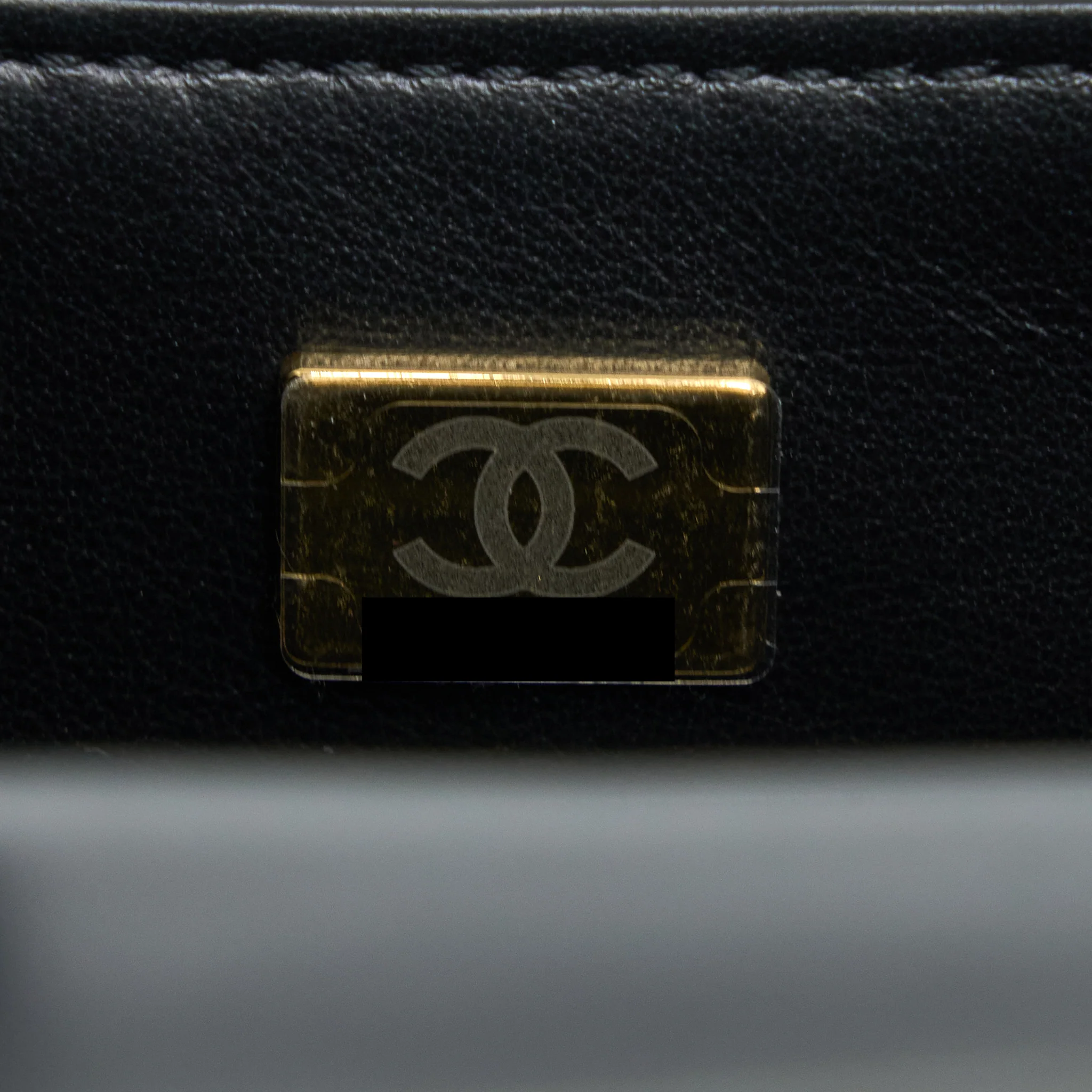 Chanel 22K Retro Classic New Square Mini Flap Bag Patent Black Brushed GHW(Microchip) - Image 12