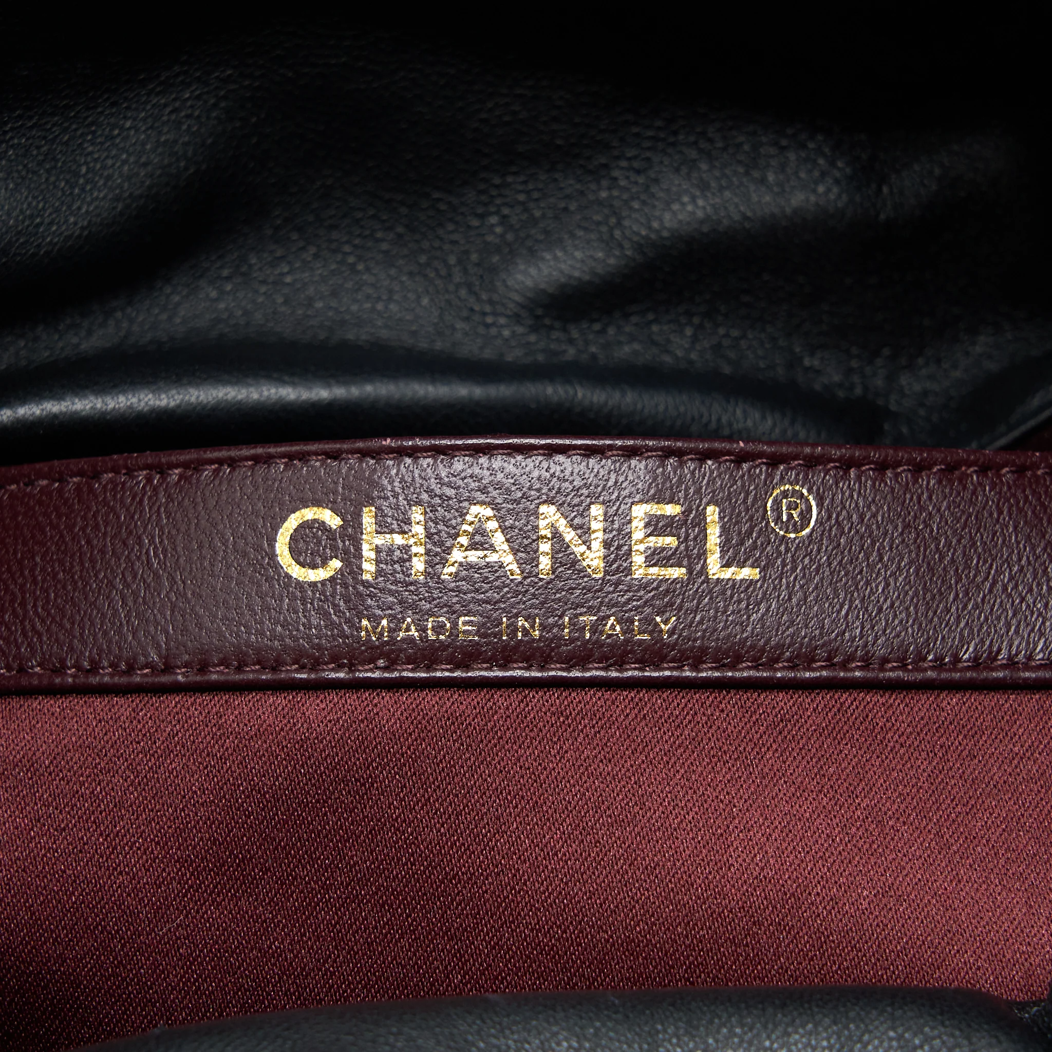 Chanel Bucket Crystal CC Logo Pearl Chain Bag Lambskin Black SHW - Image 11