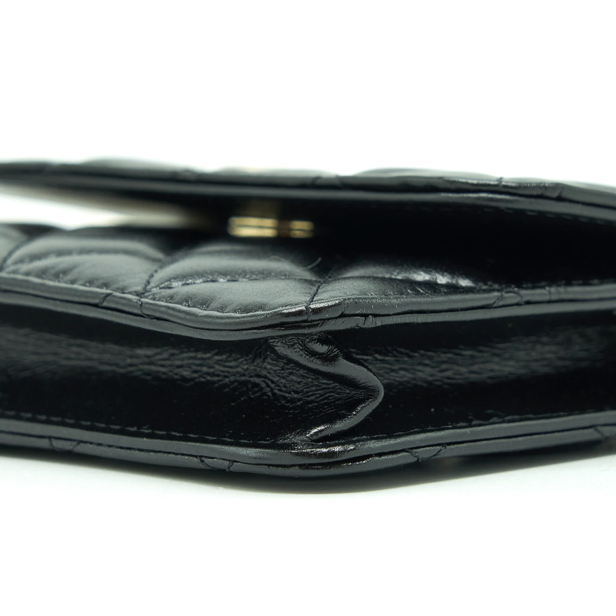 Chanel Giant Pearl Chain Mini Bag Lambskin Black LGHW - Image 6