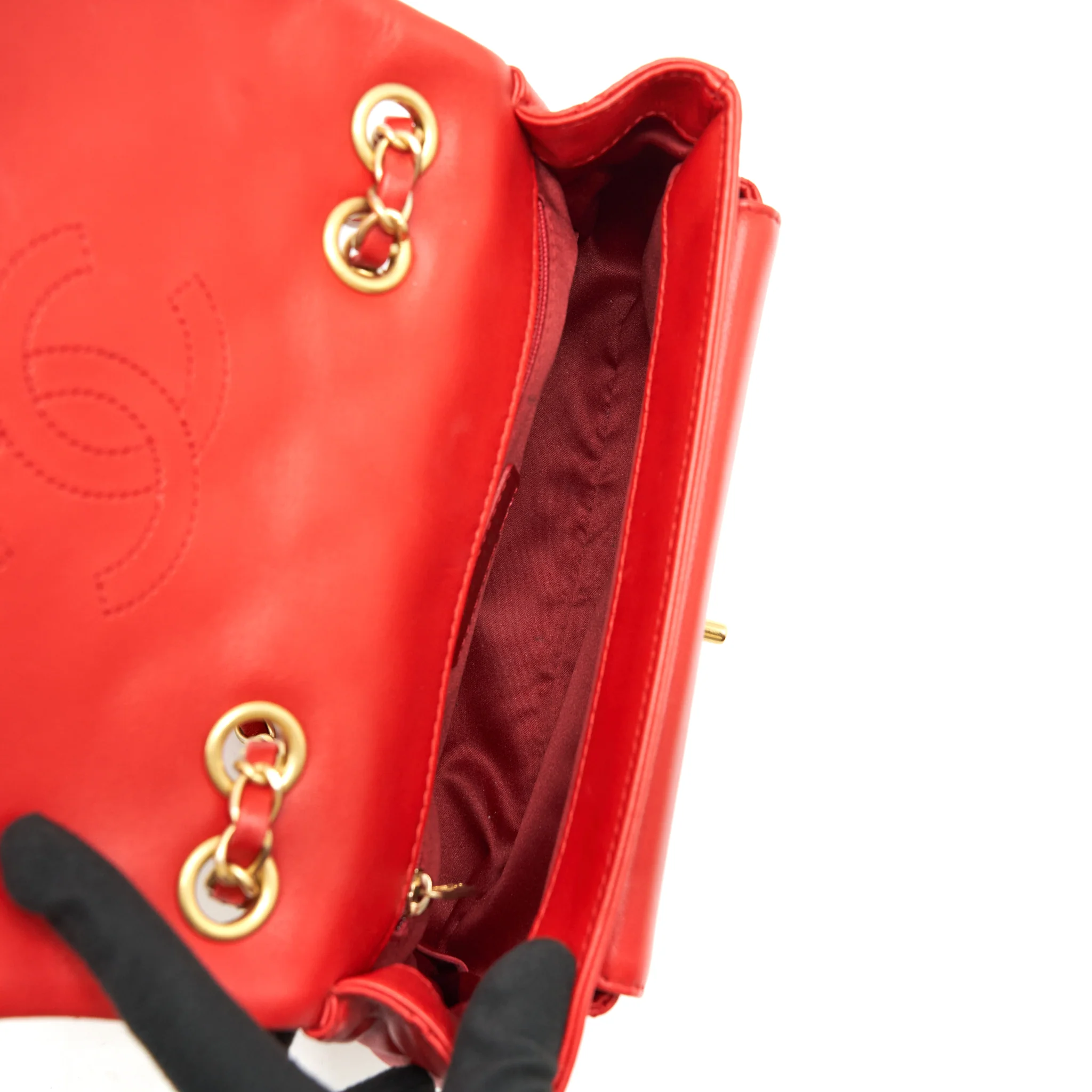 Chanel Now and For ever Cruise Seasonal Lambskin Red GHW - Image 6