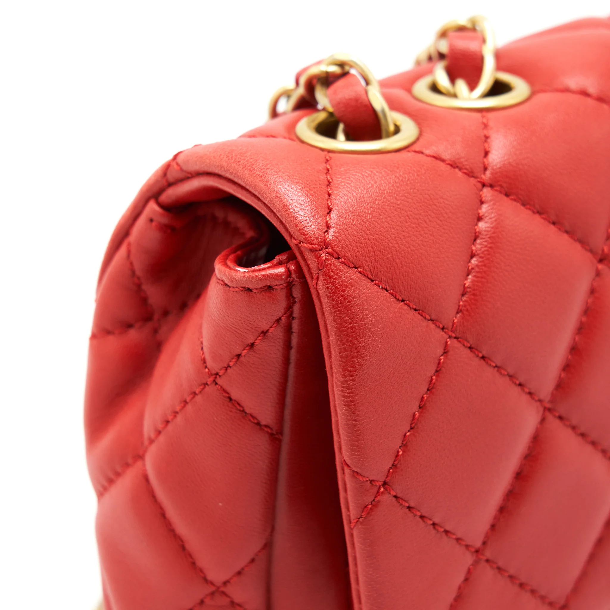 Chanel Now and For ever Cruise Seasonal Lambskin Red GHW - Image 8
