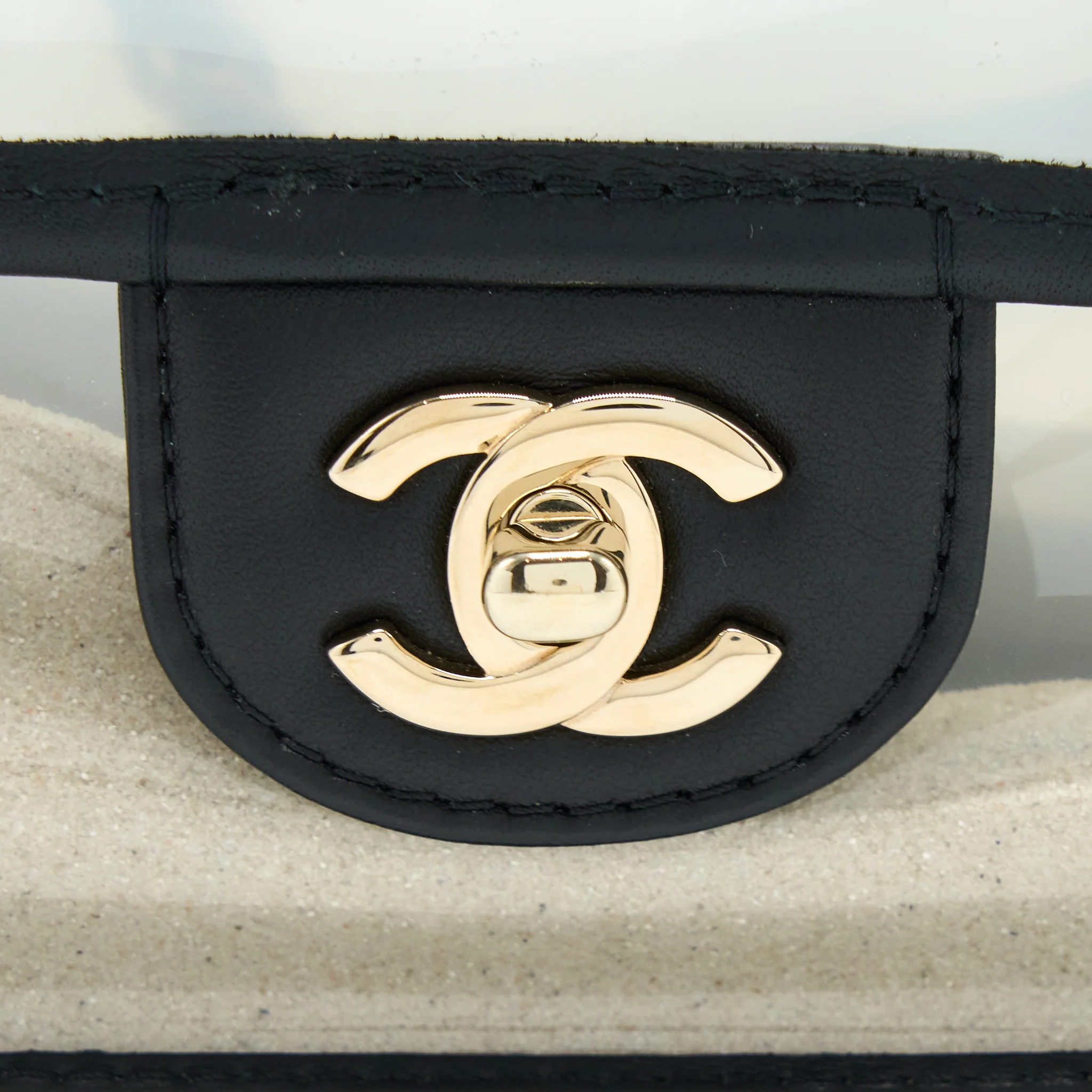 Chanel Sand By The Sea Flap Bag PVC/ Lambskin LGHW - Image 7