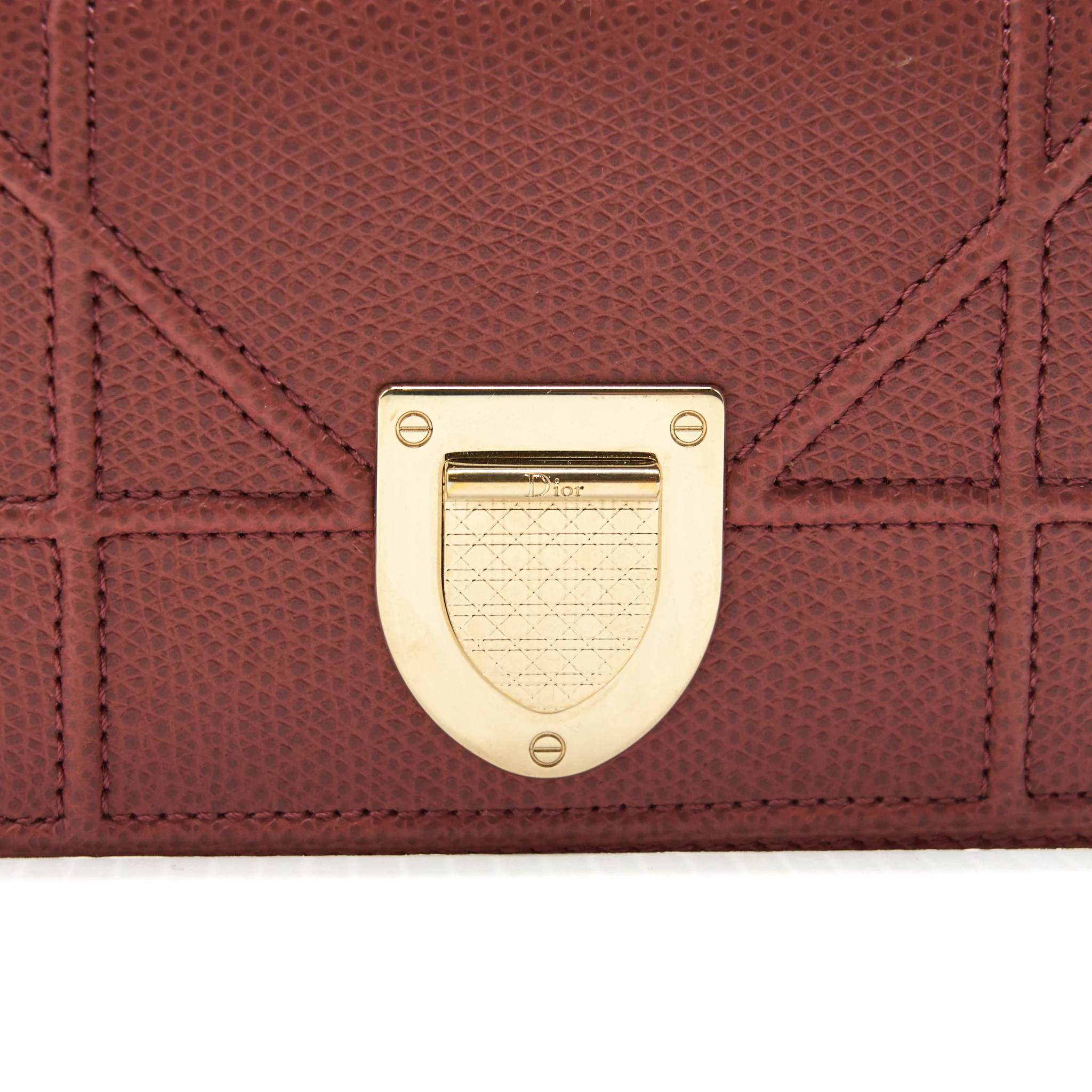 Dior Diorama Small Wallet Dark pink LGHW - Image 4