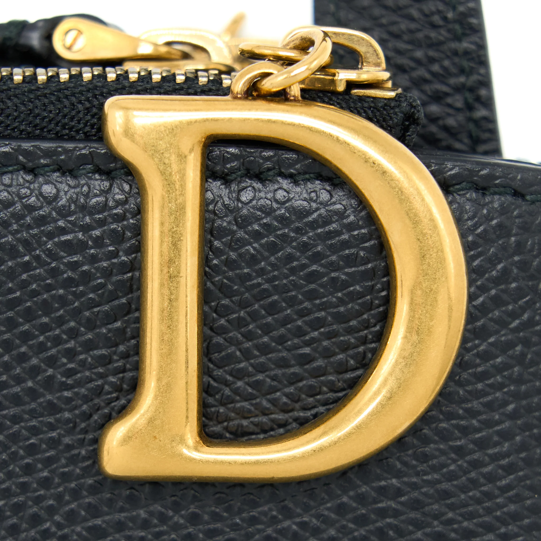 Dior Saddle Trio Crossbody Pouch Calfskin Black GHW - Image 5