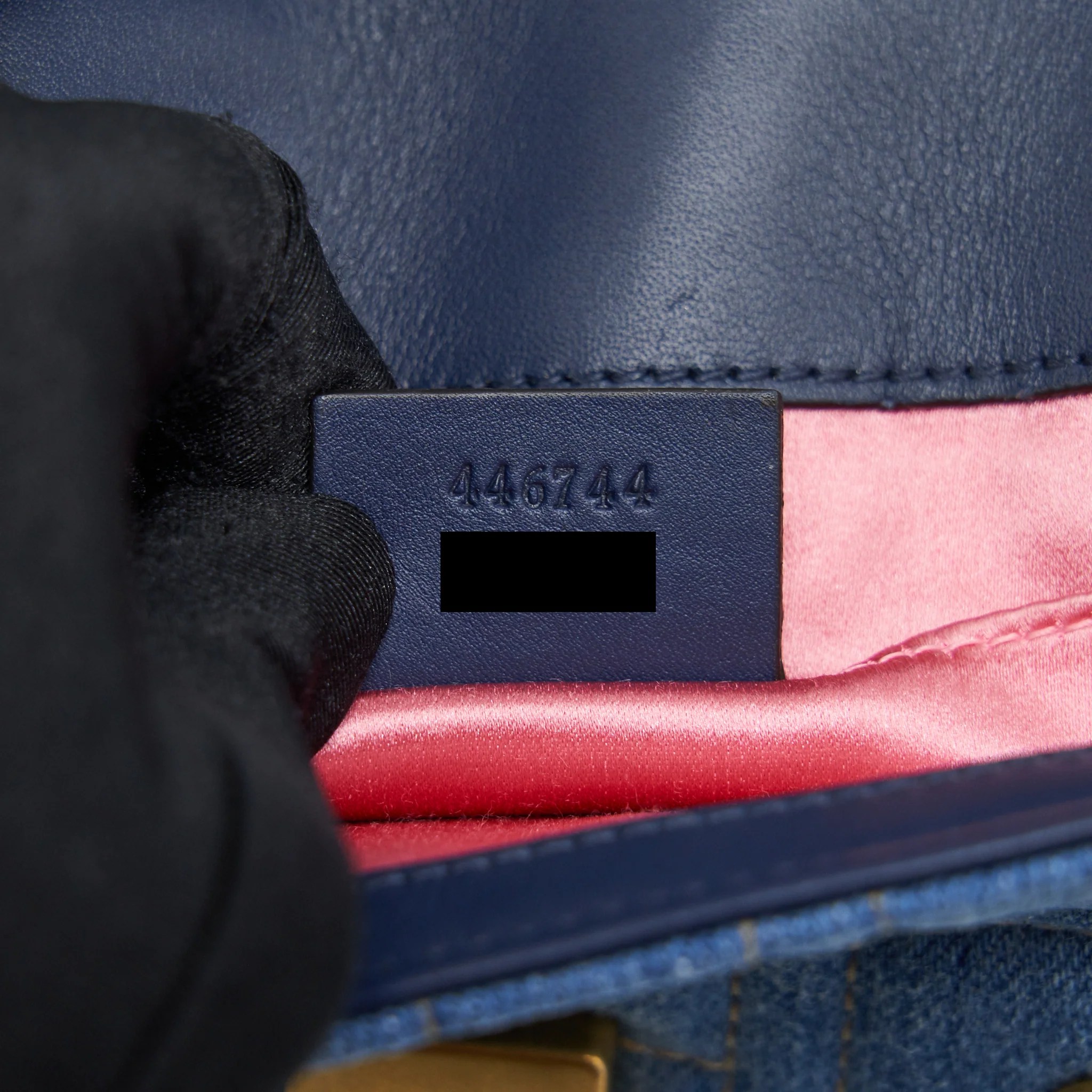 Gucci mini Marmont Bag Denim with pearl - Image 12