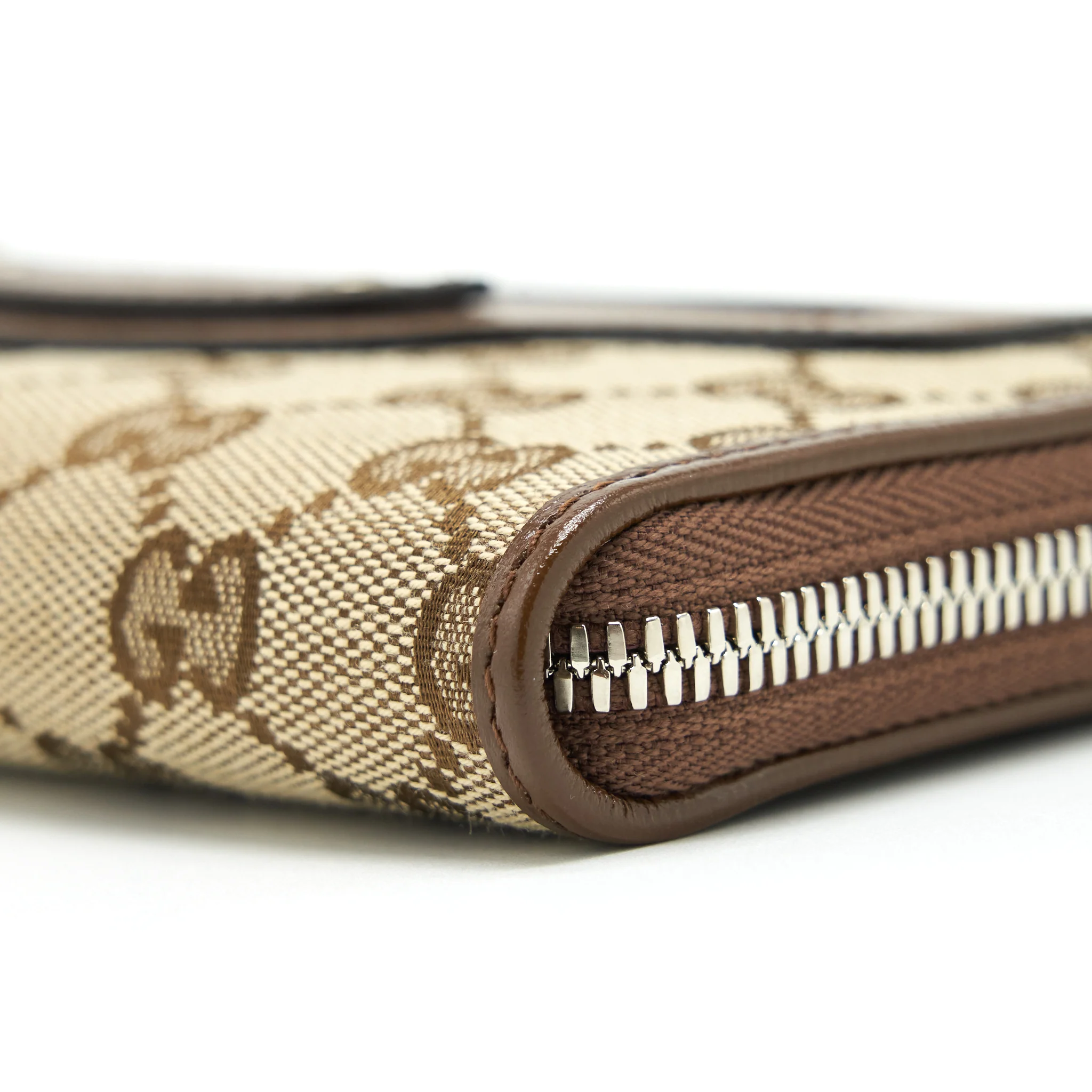 Gucci x Balenciaga Brown 2021 Classic Zip Long Wallet SHW - Image 5