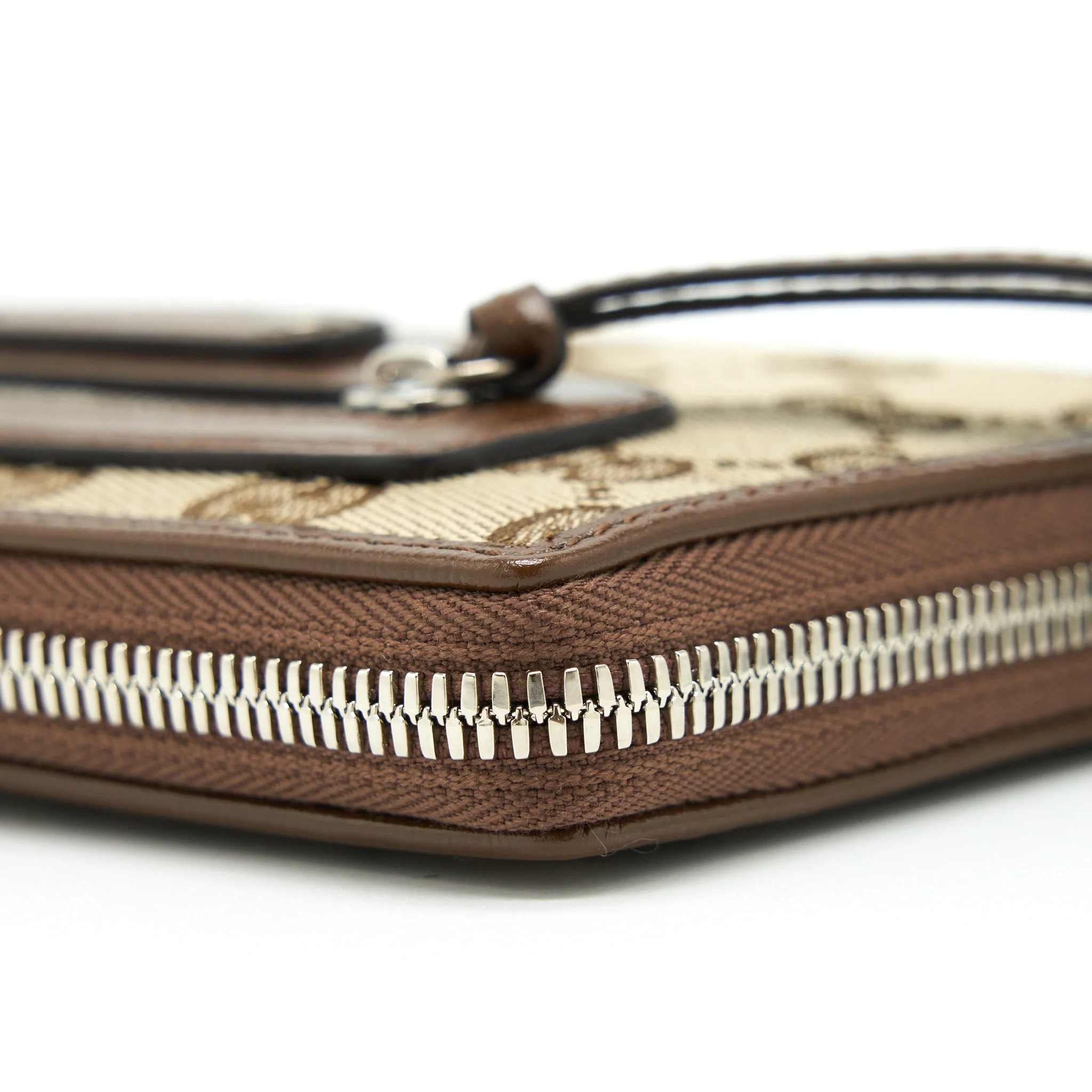 Gucci x Balenciaga Brown 2021 Classic Zip Long Wallet SHW - Image 7