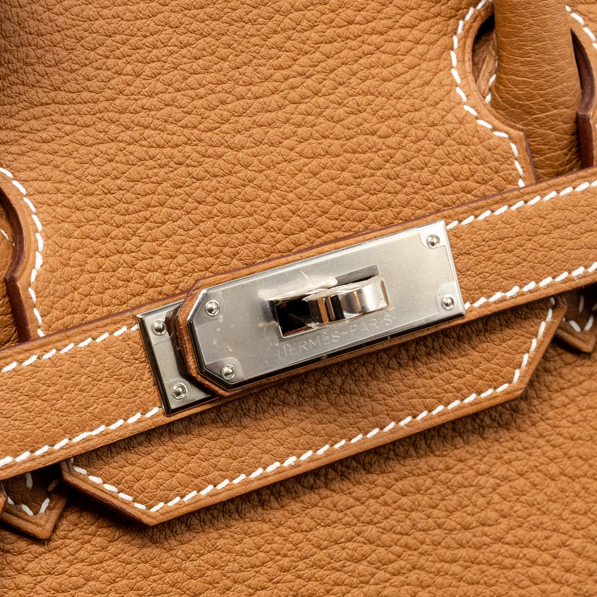 Hermes Birkin 30 Togo Gold SHW Stamp U - Image 15