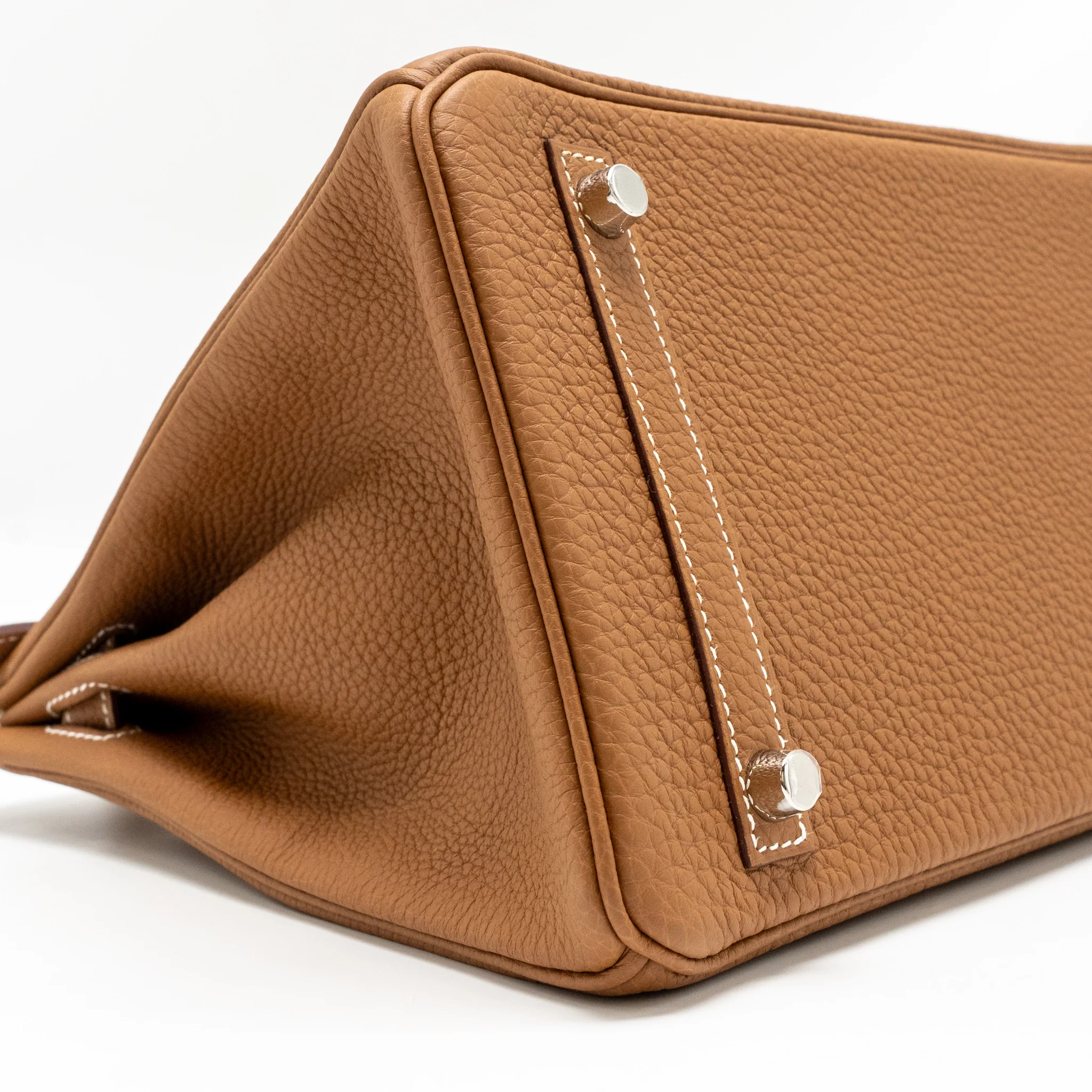 Hermes Birkin 30 Togo Gold SHW Stamp U - Image 6