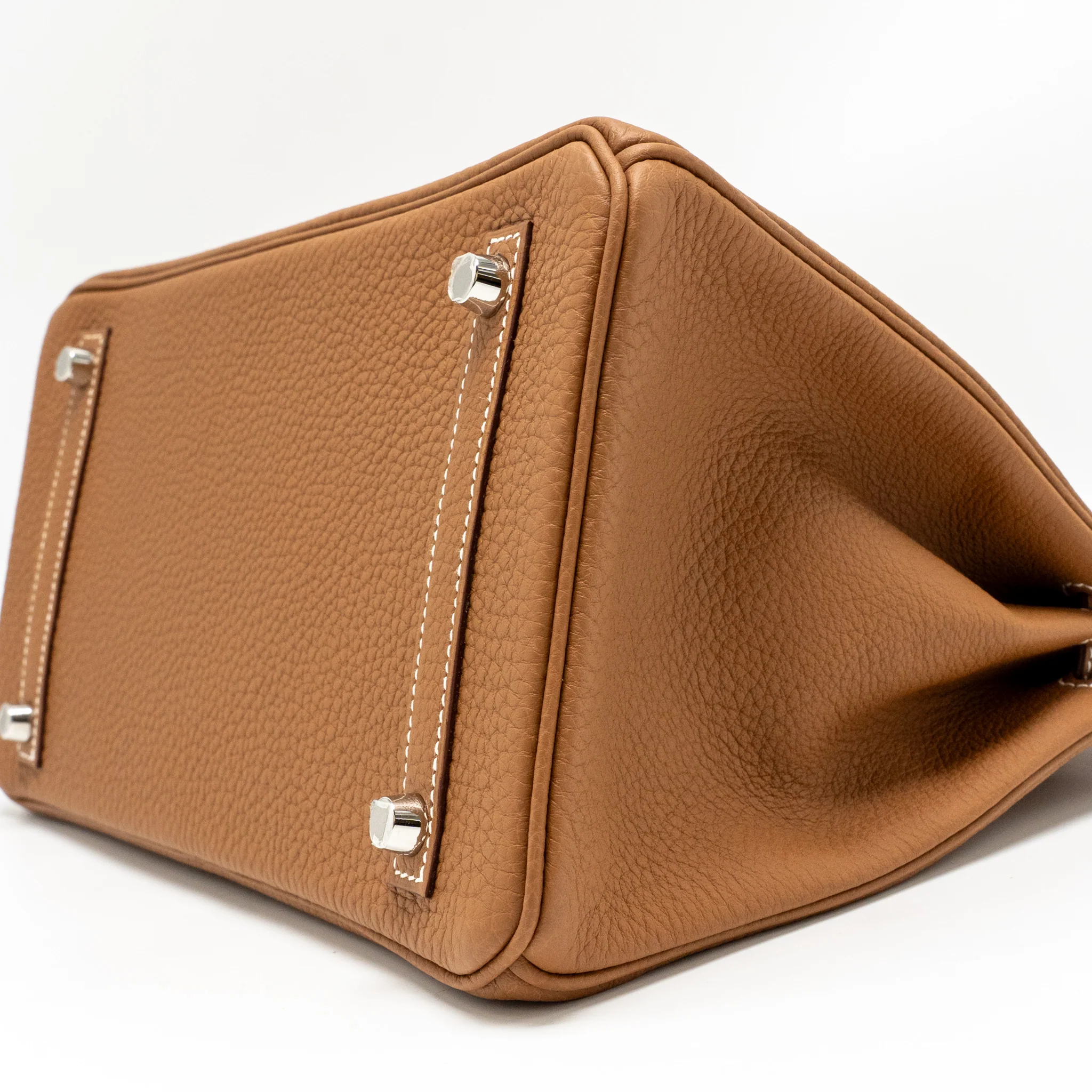 Hermes Birkin 30 Togo Gold SHW Stamp U - Image 7