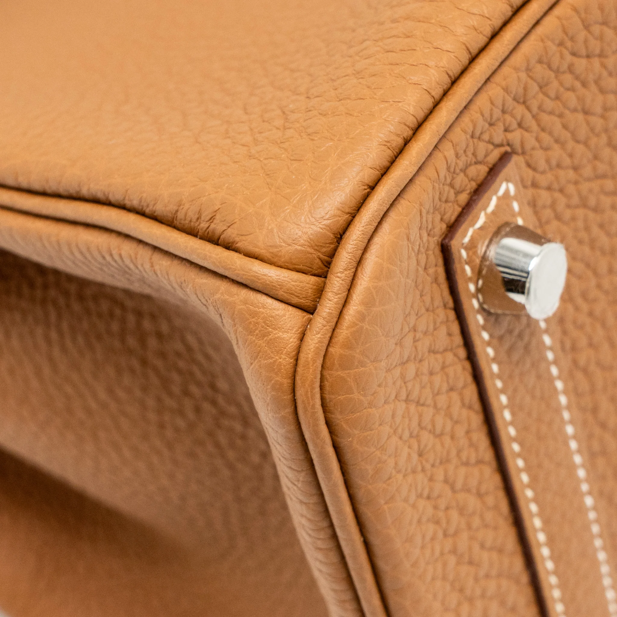 Hermes Birkin 30 Togo Gold SHW Stamp U - Image 8