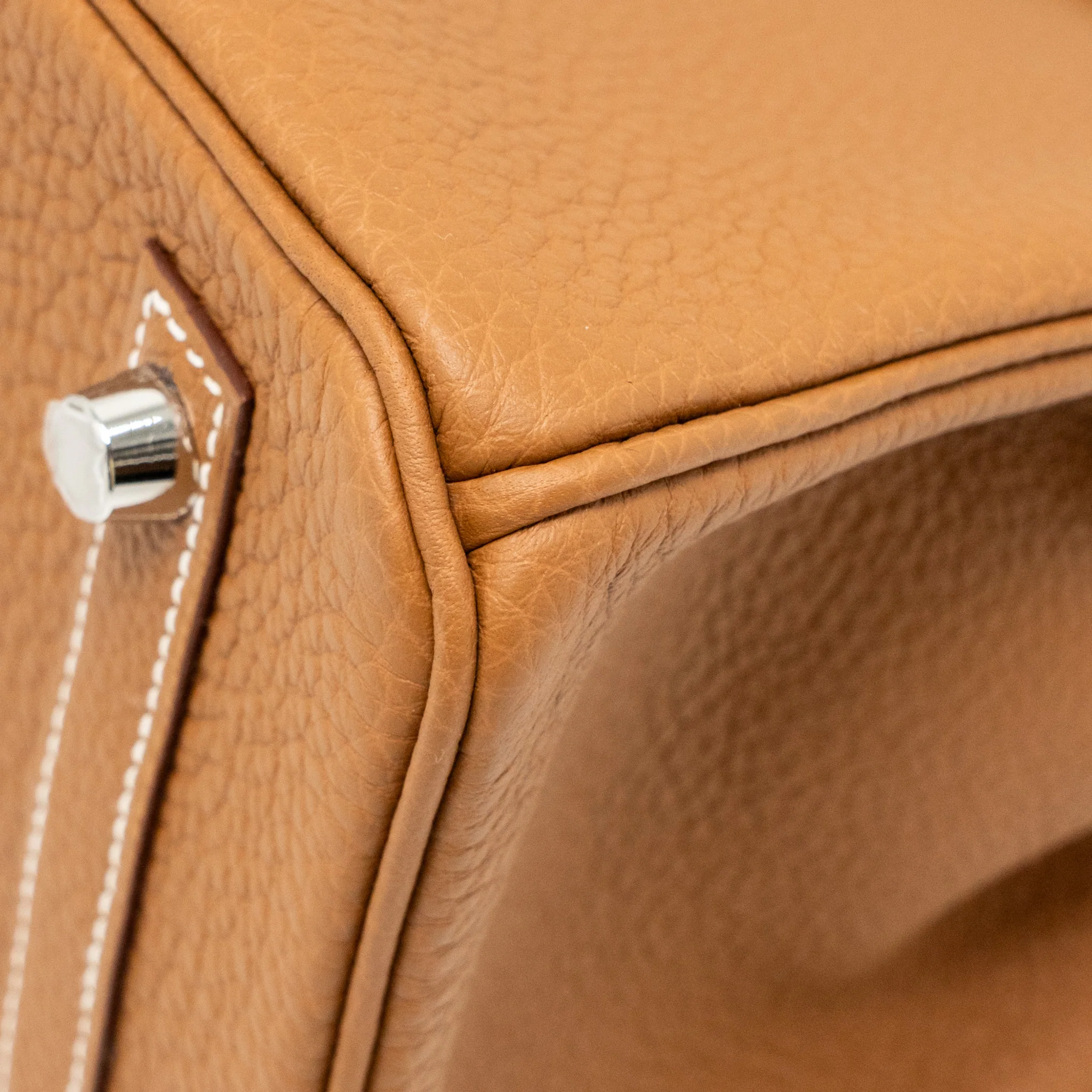 Hermes Birkin 30 Togo Gold SHW Stamp U - Image 9