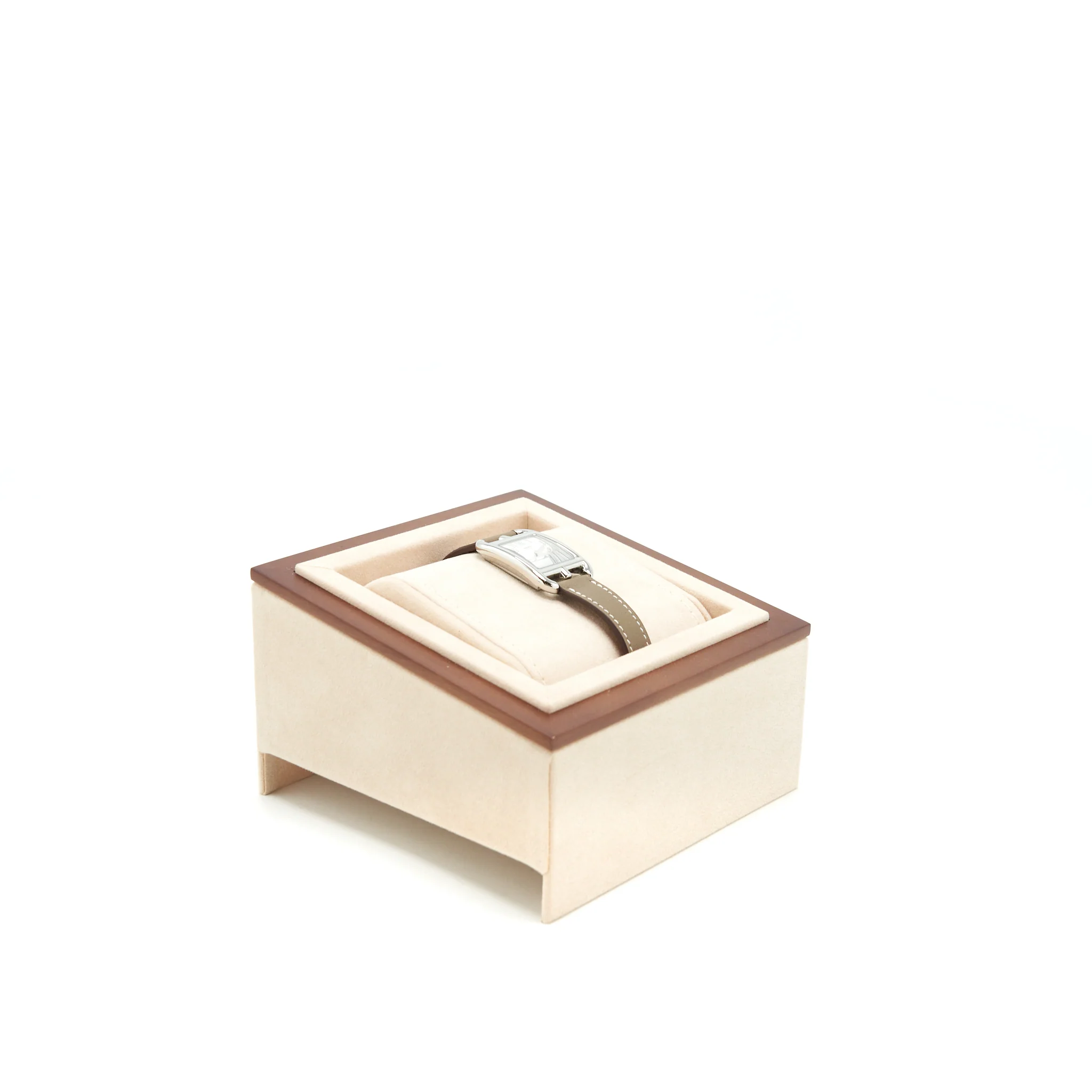 Hermes Cape COD Watch 23×23 mm Opaline Silvered Dial - Image 4