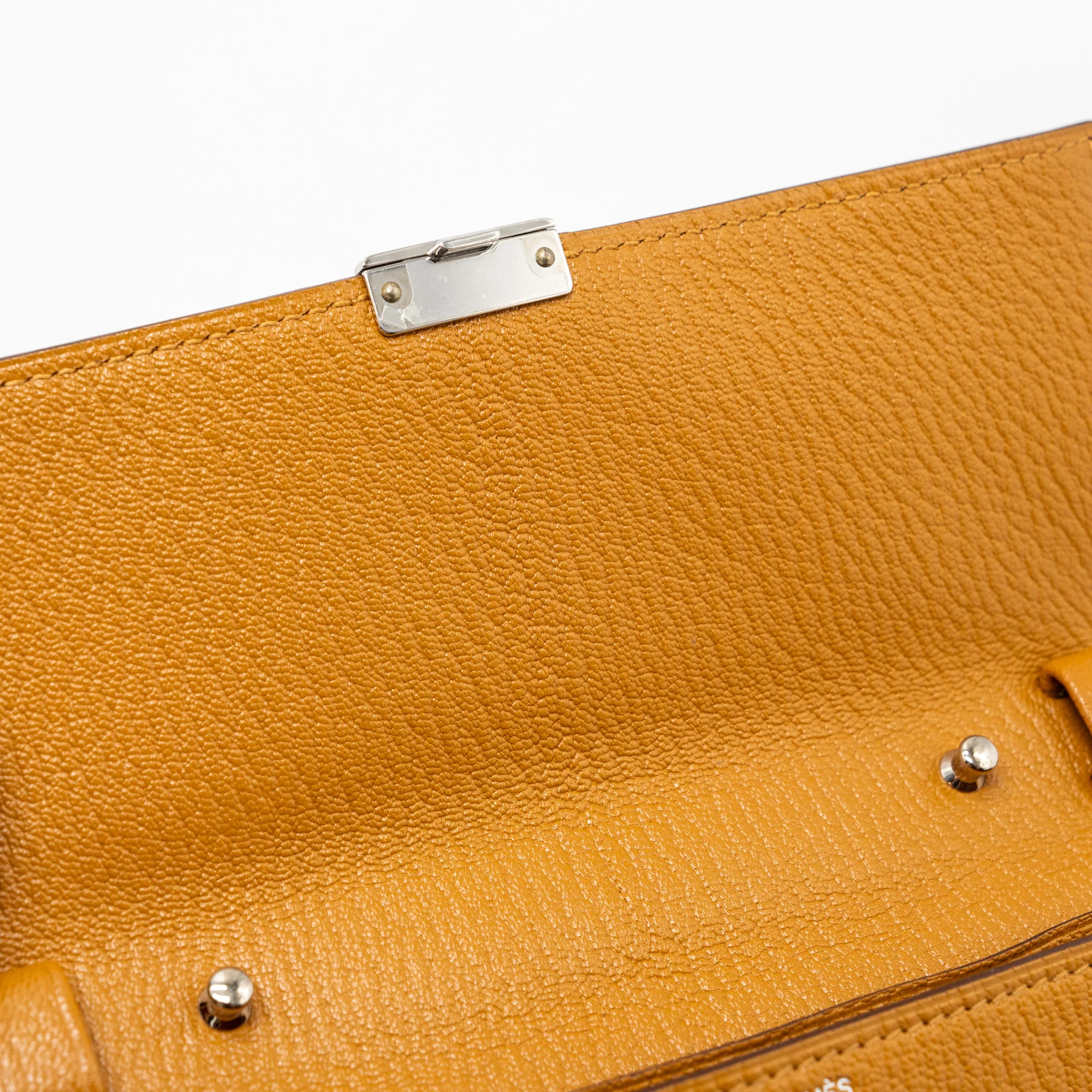 Hermes clic 16 wallet chevre mysore caramel SHW stamp Y - Image 10