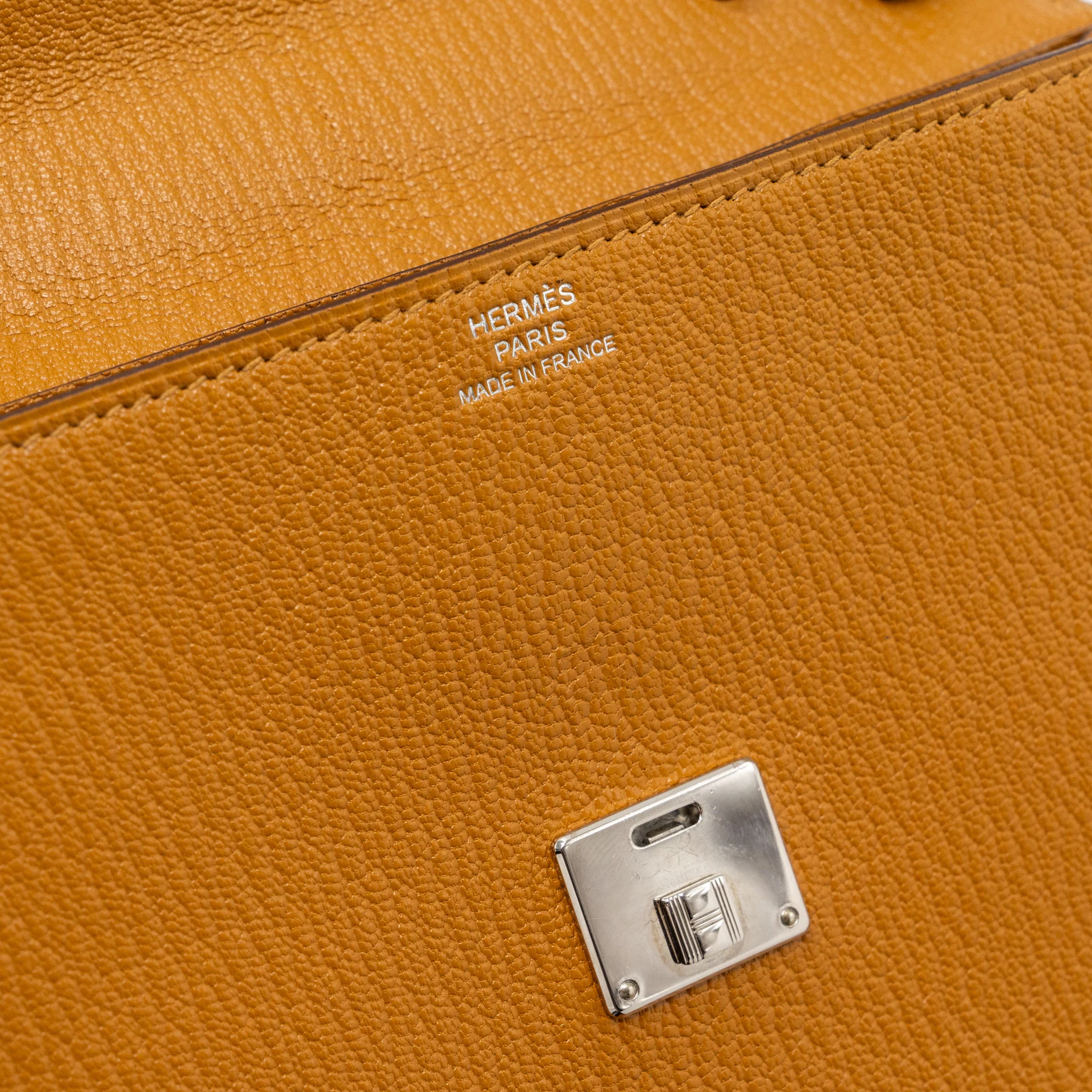 Hermes clic 16 wallet chevre mysore caramel SHW stamp Y - Image 11