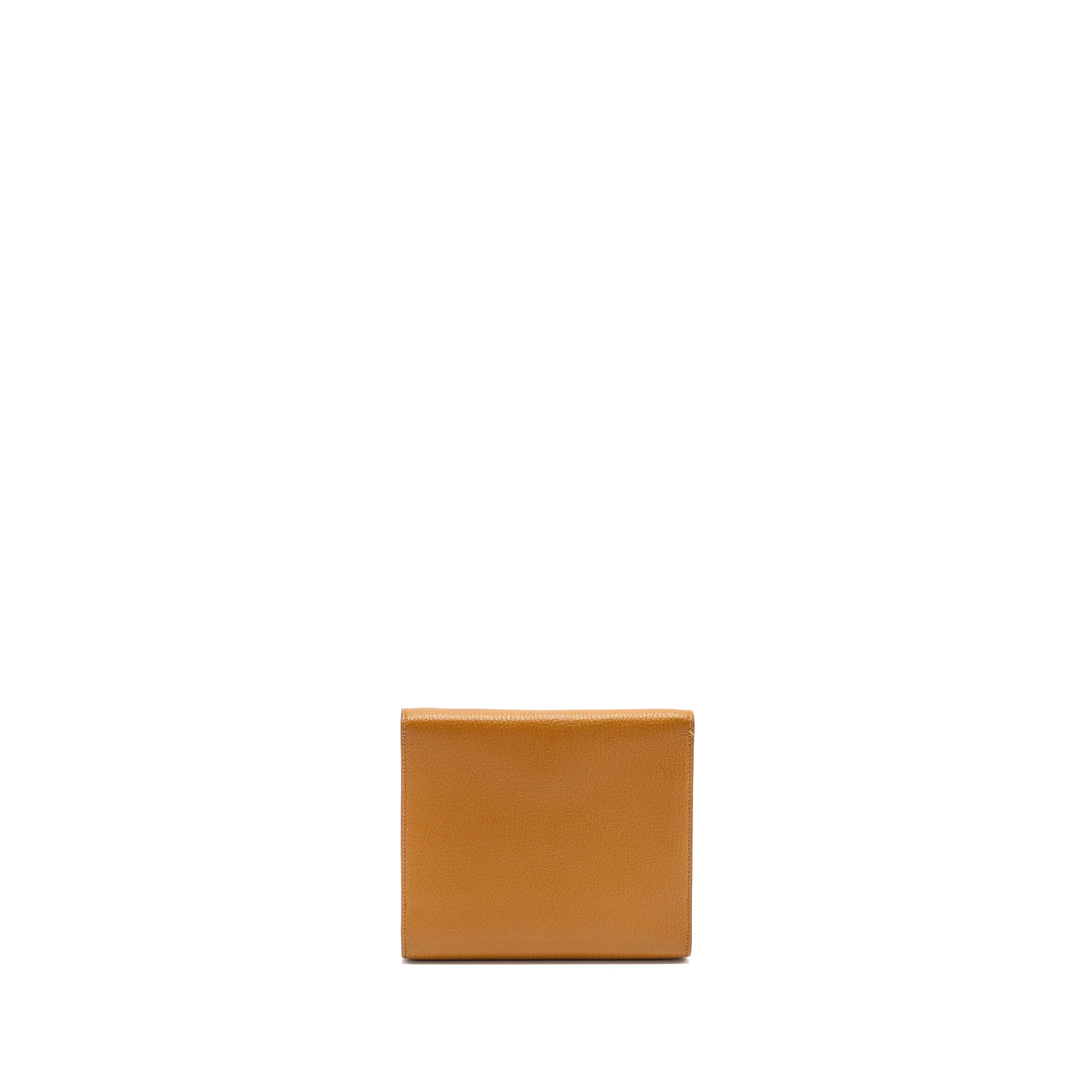 Hermes clic 16 wallet chevre mysore caramel SHW stamp Y - Image 4
