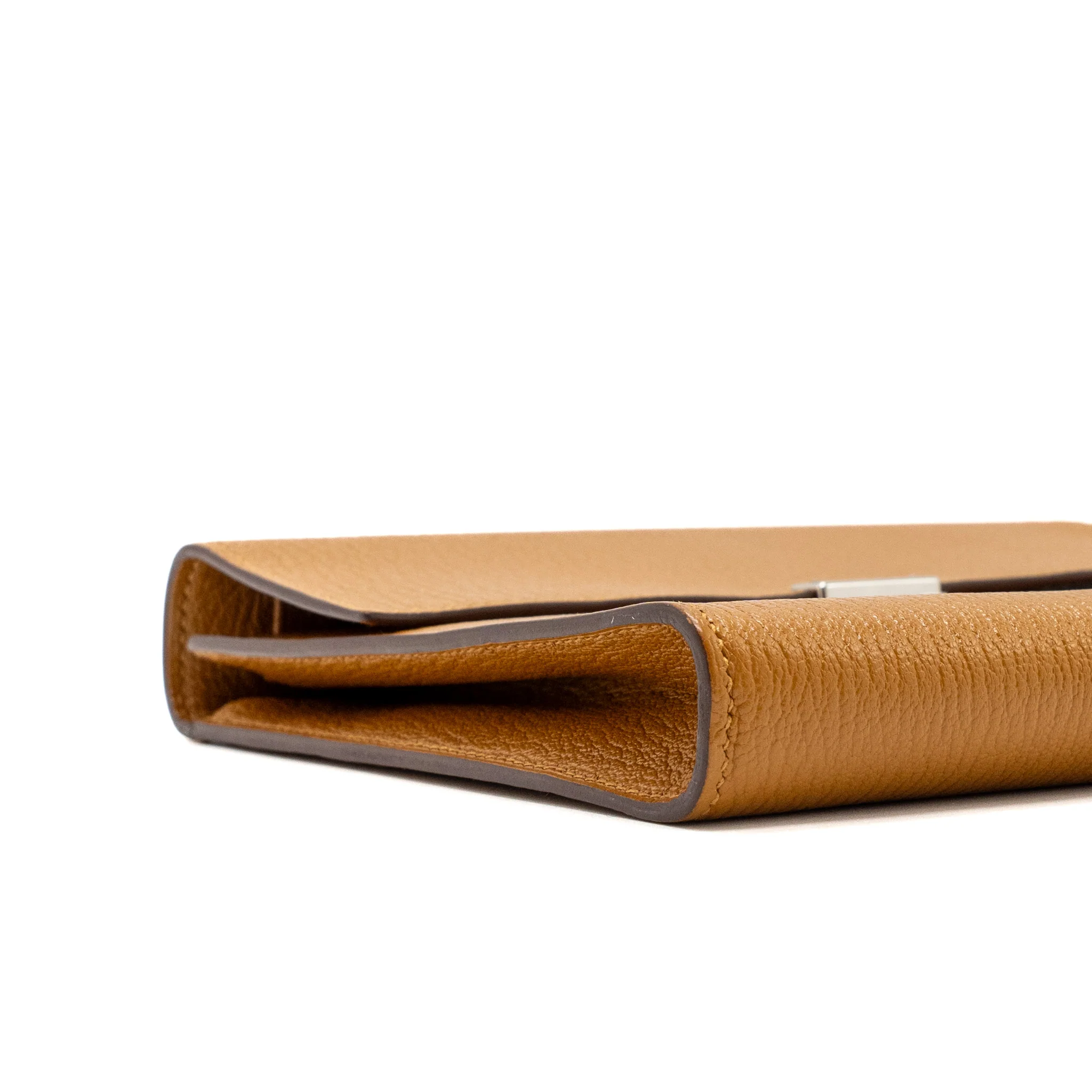 Hermes clic 16 wallet chevre mysore caramel SHW stamp Y - Image 7