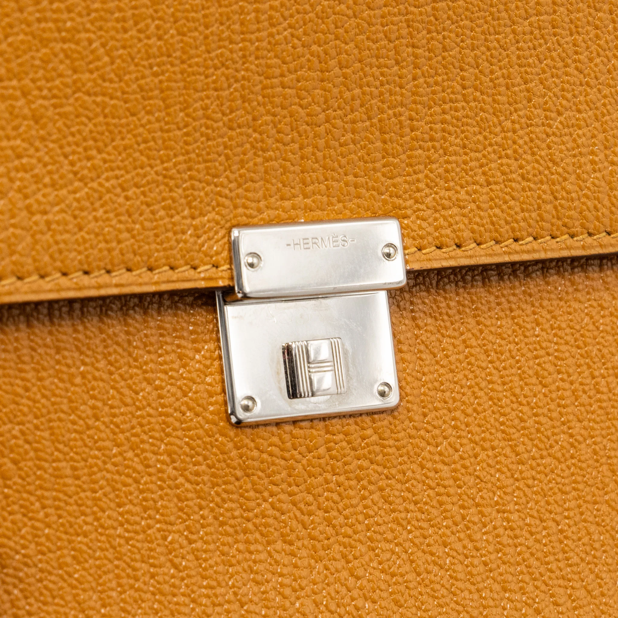 Hermes clic 16 wallet chevre mysore caramel SHW stamp Y - Image 9