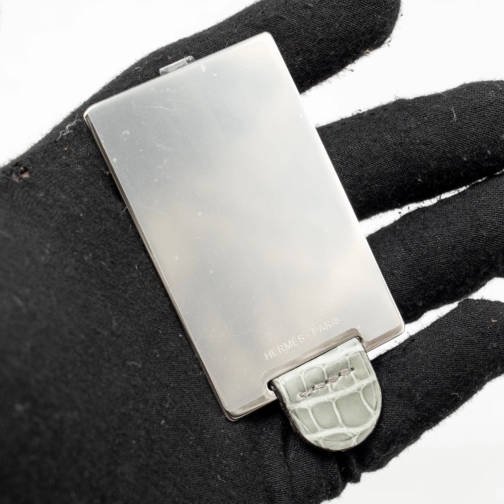 Hermes Constance Mini Alligator Mississippiensis 0V Gris Ciment GHW Stamp U - Image 18