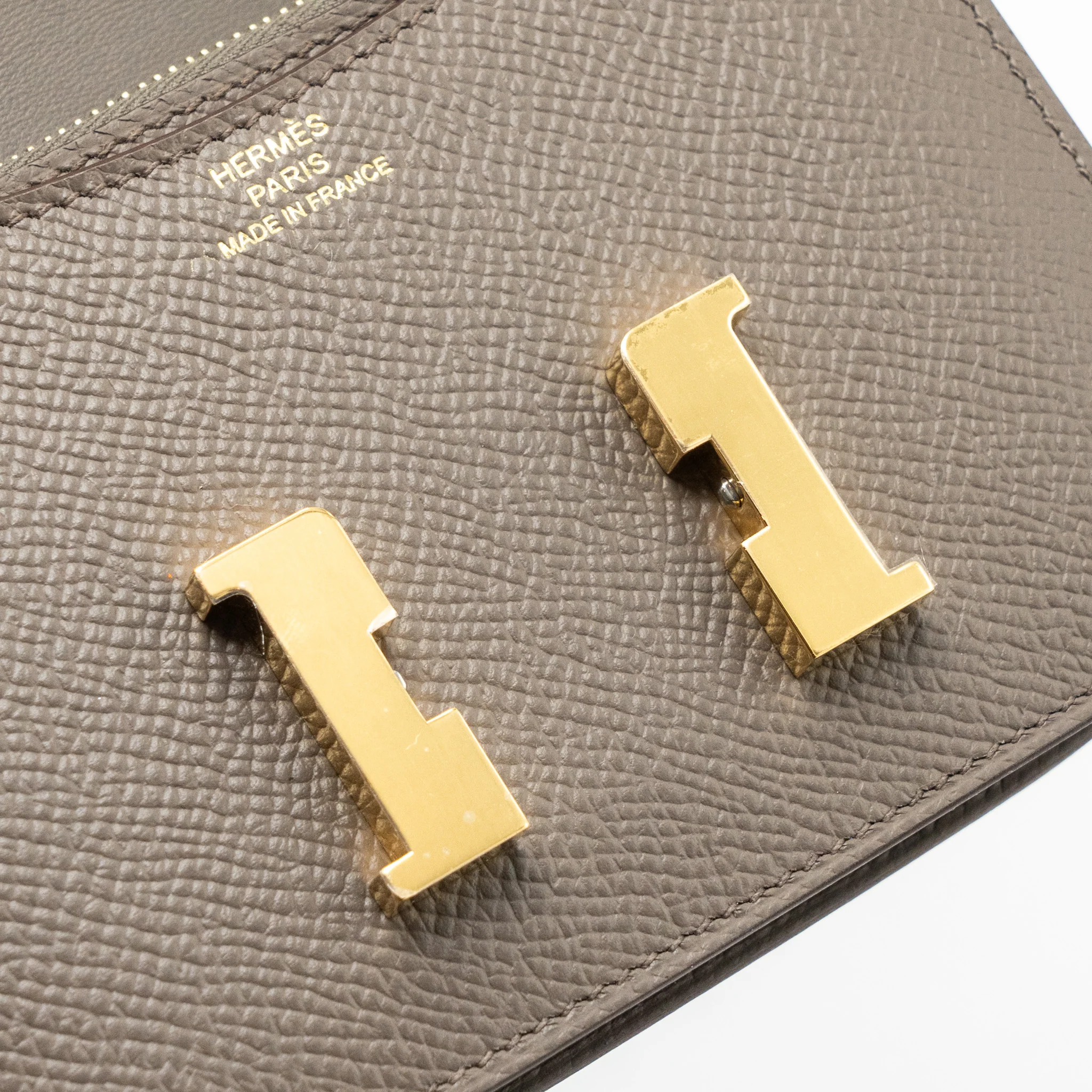 Hermes Constance Slim Epsom Gris Etain GHW Stamp Z - Image 10