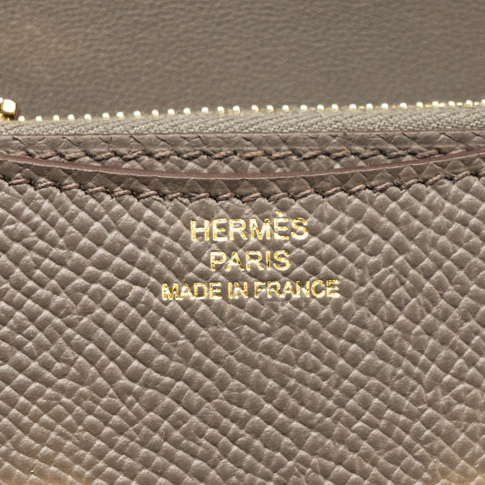 Hermes Constance Slim Epsom Gris Etain GHW Stamp Z - Image 11