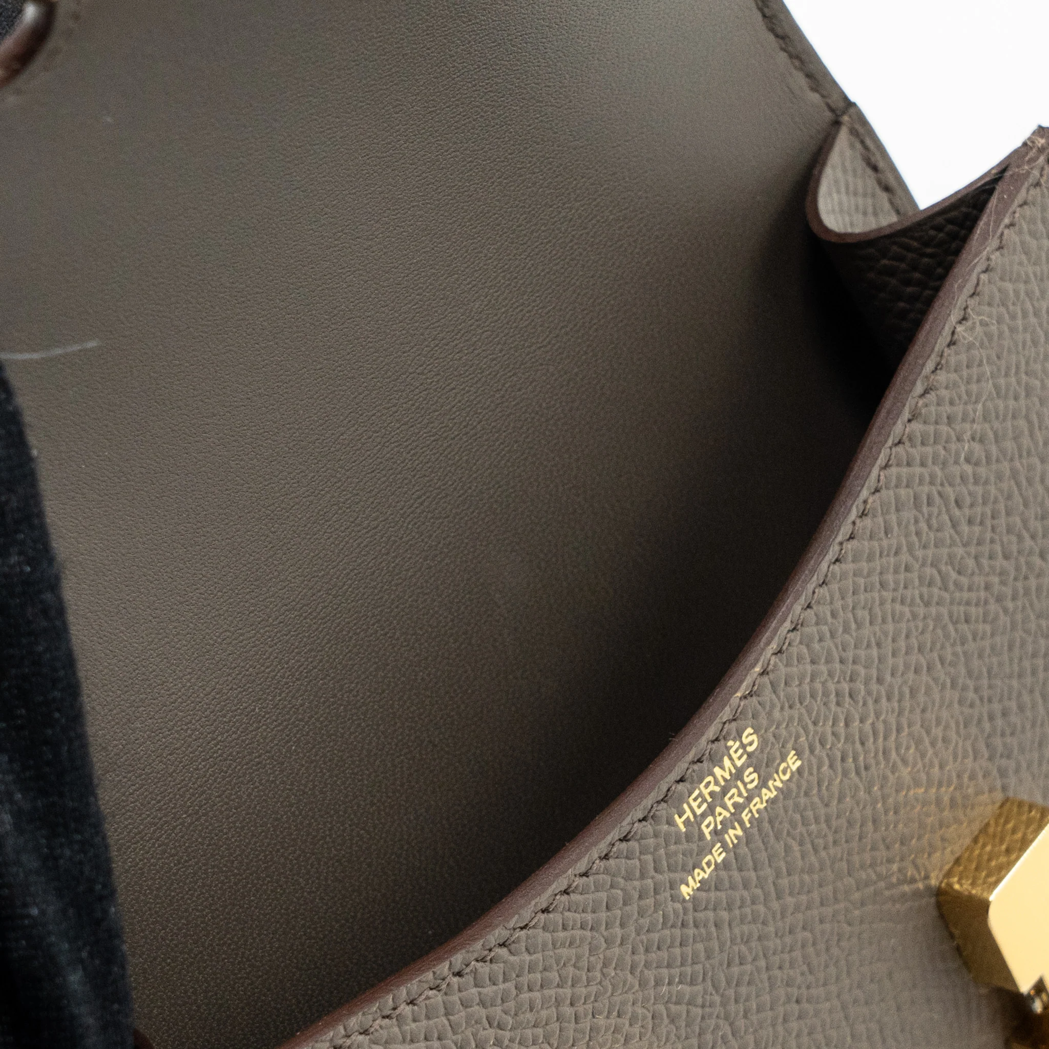 Hermes Constance Slim Epsom Gris Etain GHW Stamp Z - Image 14
