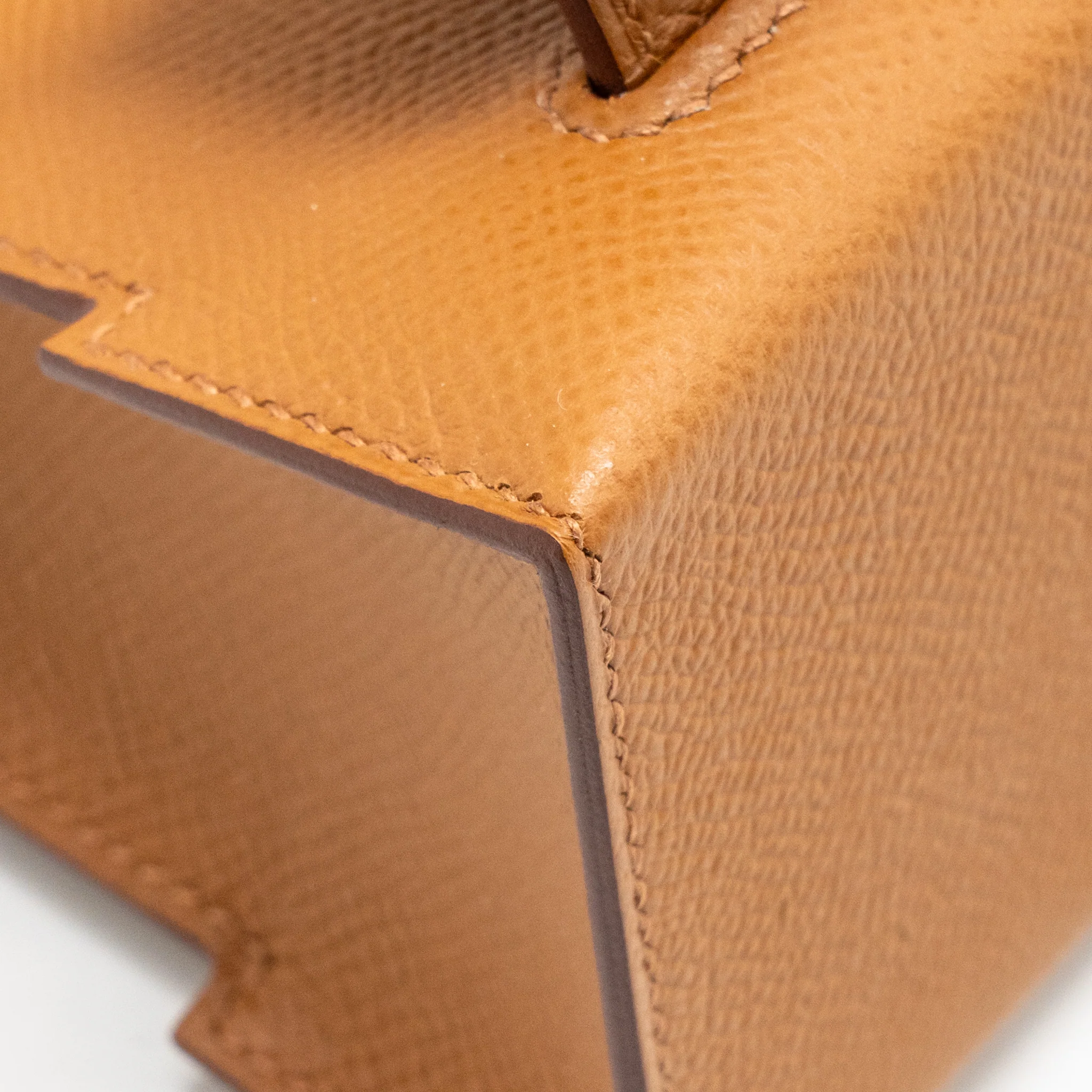 Hermes kellydole / kelly dole picto epsom gold / Zanzibar / orange field / Milton SHW stamp K - Image 10