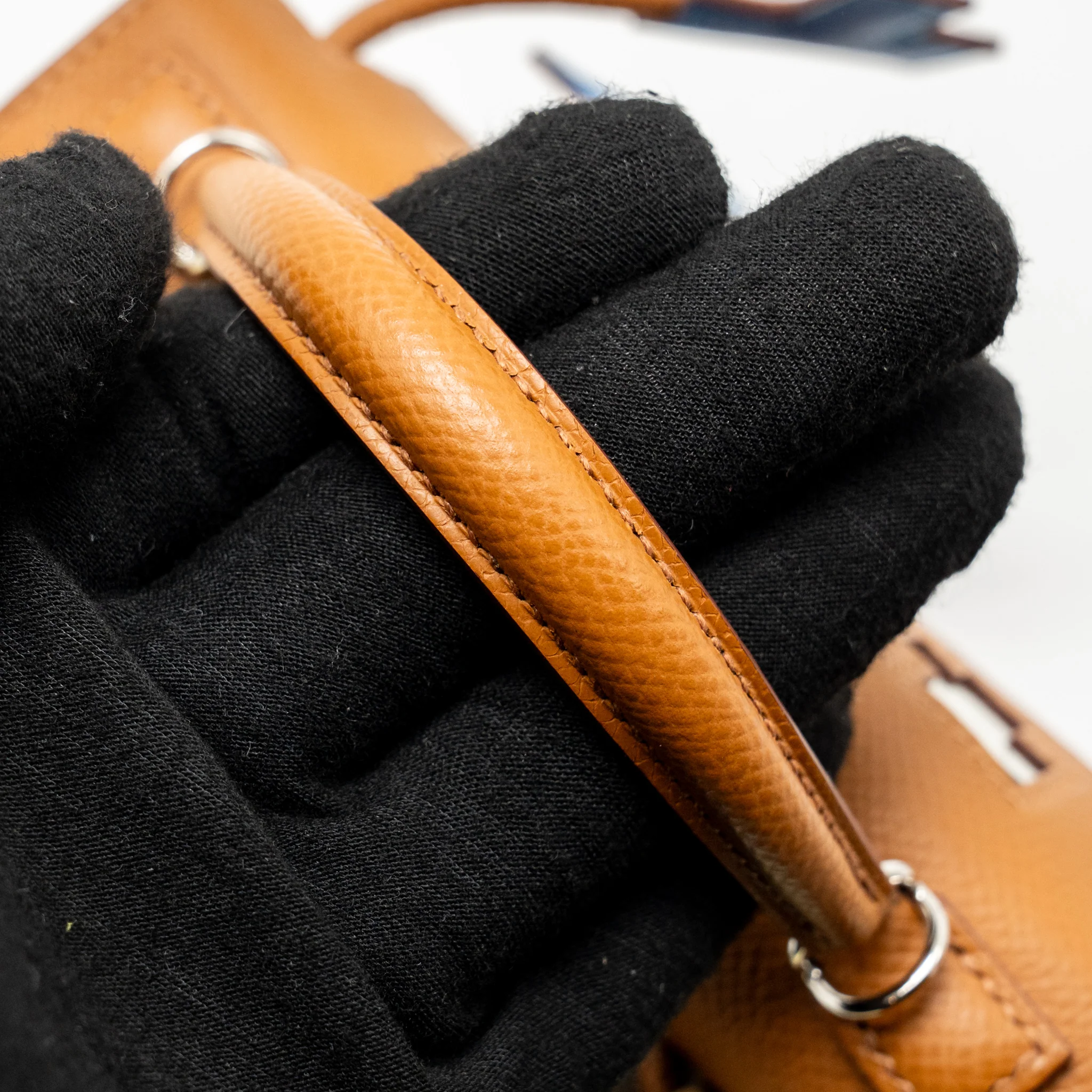 Hermes kellydole / kelly dole picto epsom gold / Zanzibar / orange field / Milton SHW stamp K - Image 14