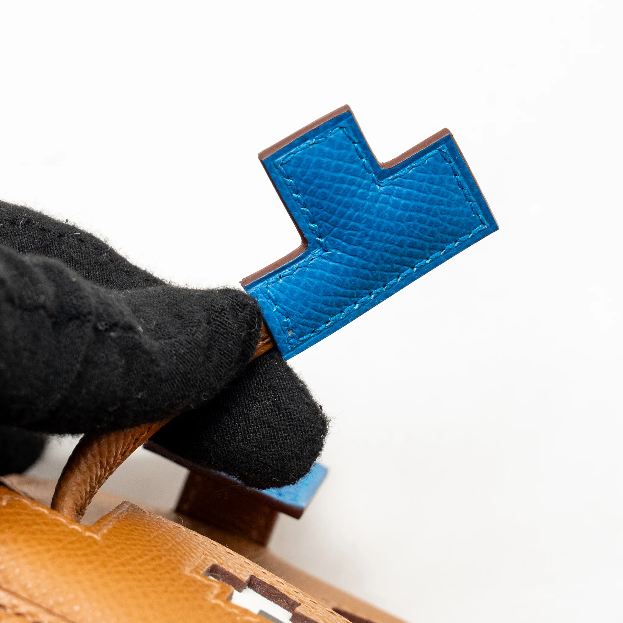 Hermes kellydole / kelly dole picto epsom gold / Zanzibar / orange field / Milton SHW stamp K - Image 15