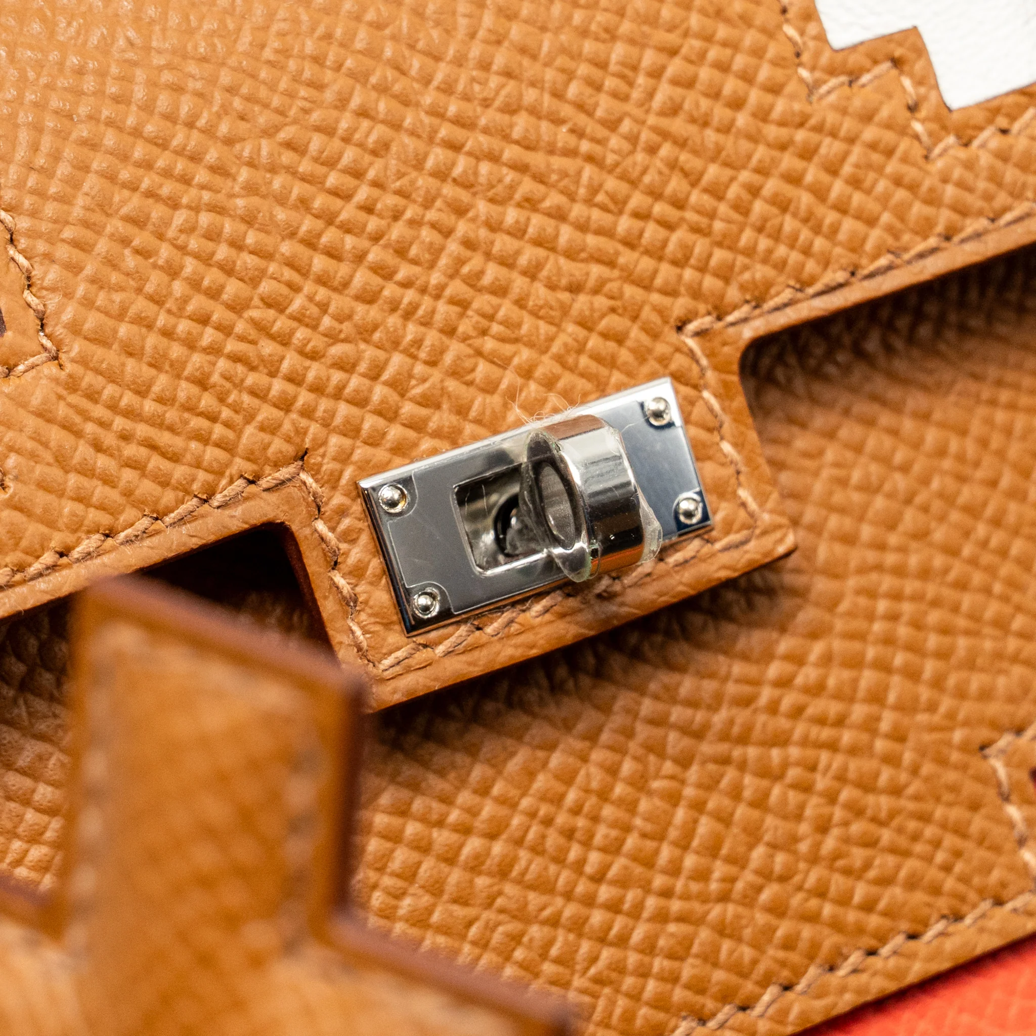 Hermes kellydole / kelly dole picto epsom gold / Zanzibar / orange field / Milton SHW stamp K - Image 16