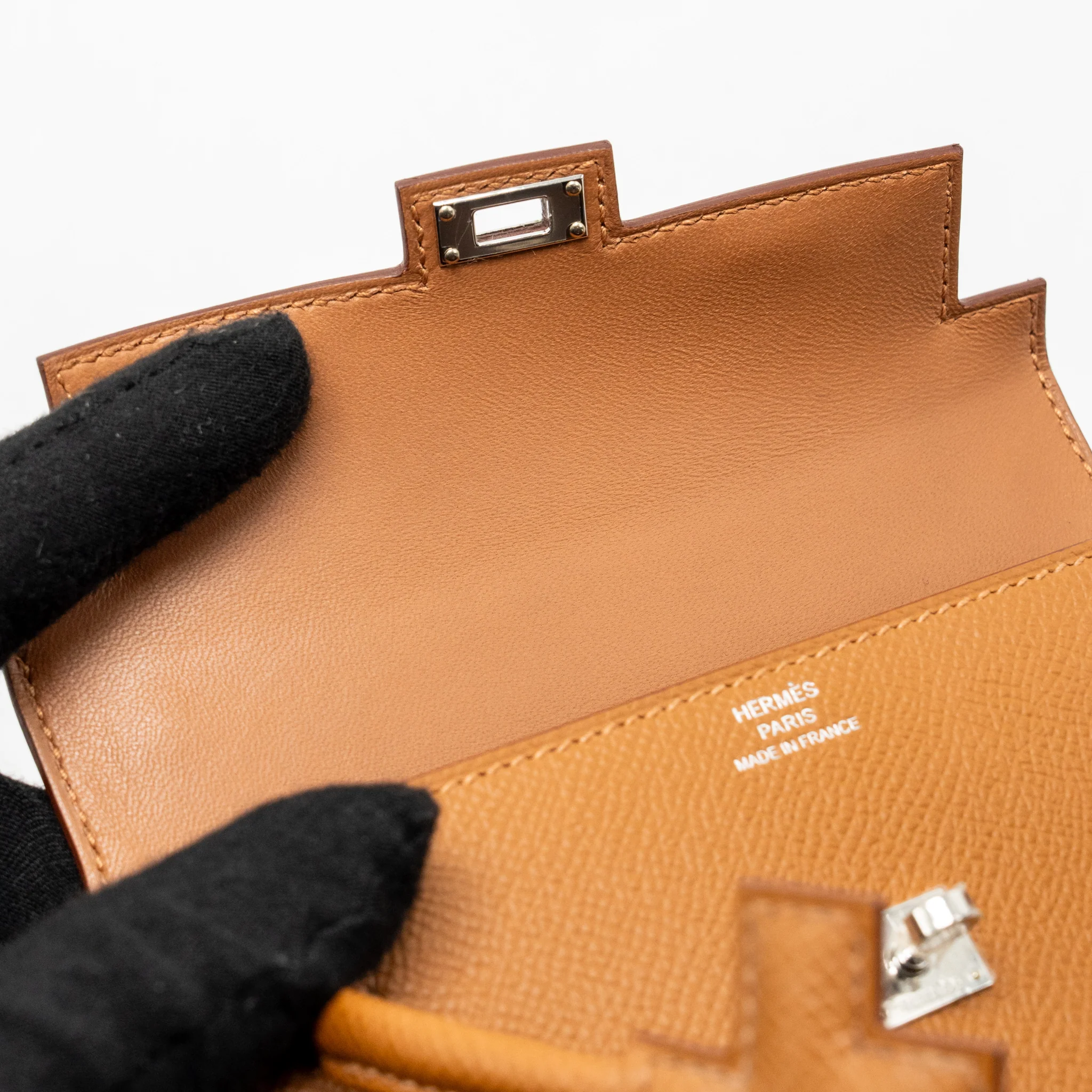 Hermes kellydole / kelly dole picto epsom gold / Zanzibar / orange field / Milton SHW stamp K - Image 18