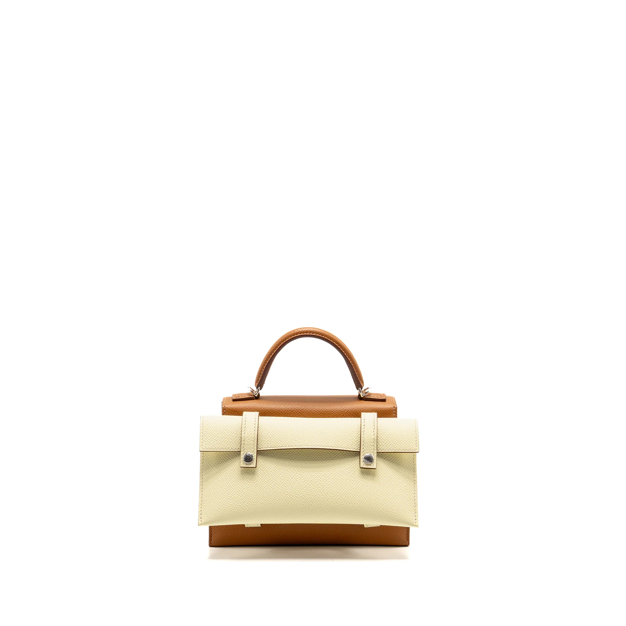 Hermes kellydole / kelly dole picto epsom gold / Zanzibar / orange field / Milton SHW stamp K - Image 3