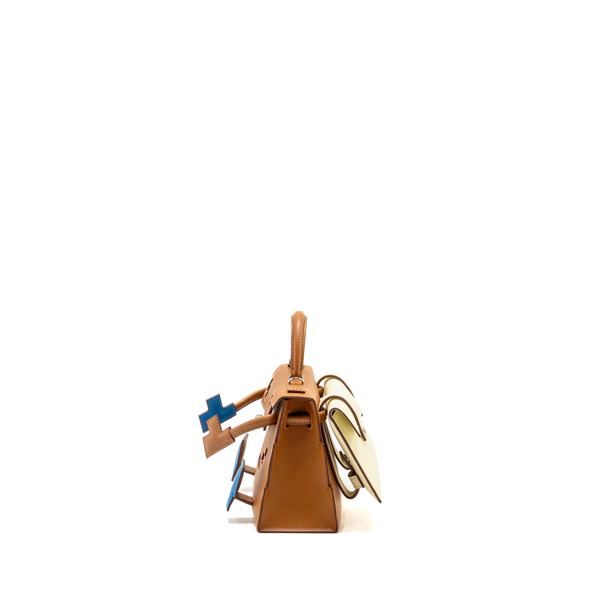 Hermes kellydole / kelly dole picto epsom gold / Zanzibar / orange field / Milton SHW stamp K - Image 5