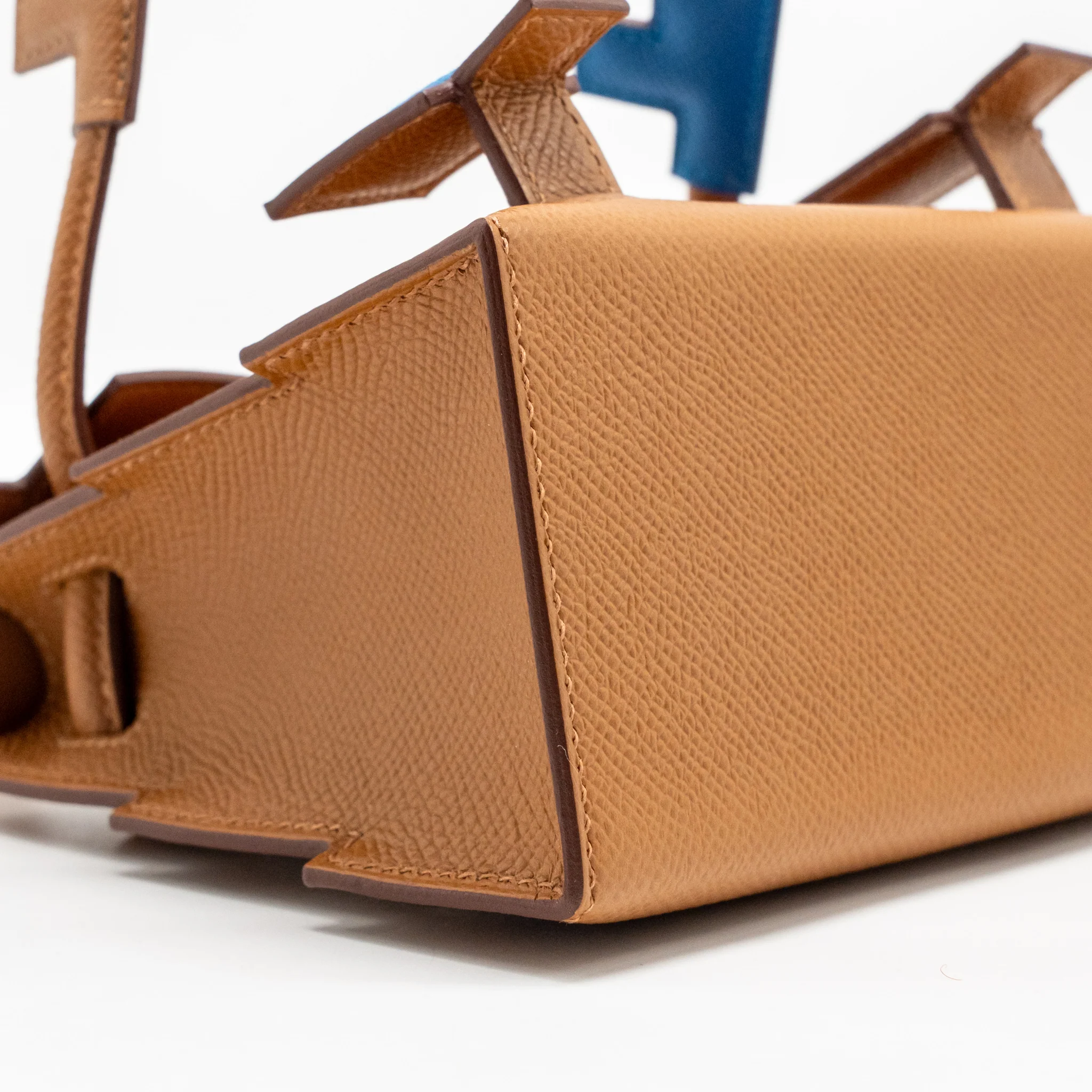 Hermes kellydole / kelly dole picto epsom gold / Zanzibar / orange field / Milton SHW stamp K - Image 8