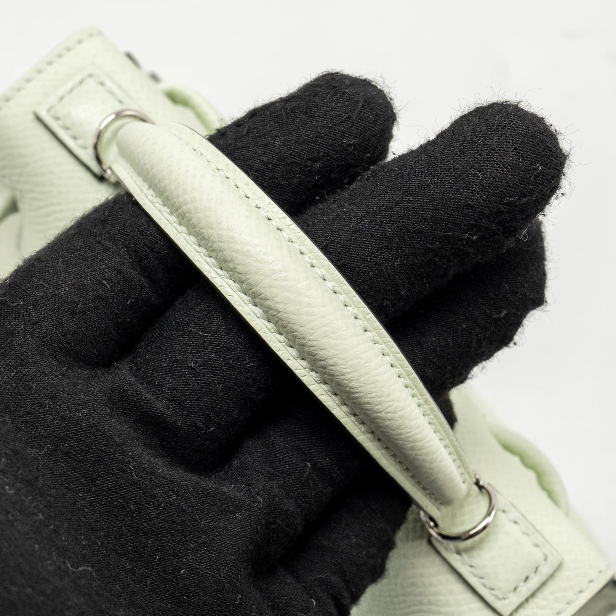 Hermes Kellydole / Kelly Dole picto epsom vert fizz/ nata/ rose Texas / vert jade SHW stamp B - Image 14