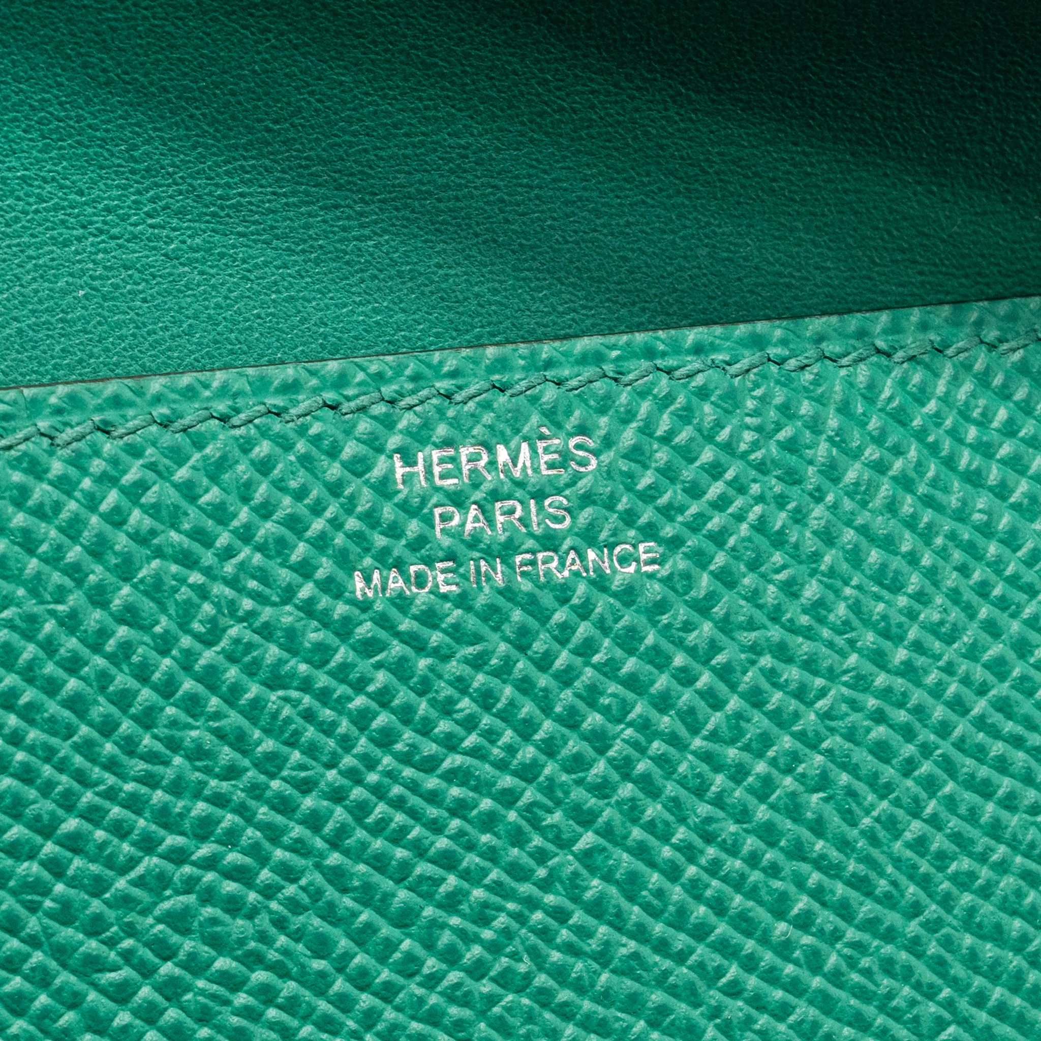 Hermes Kellydole / Kelly Dole picto epsom vert fizz/ nata/ rose Texas / vert jade SHW stamp B - Image 19