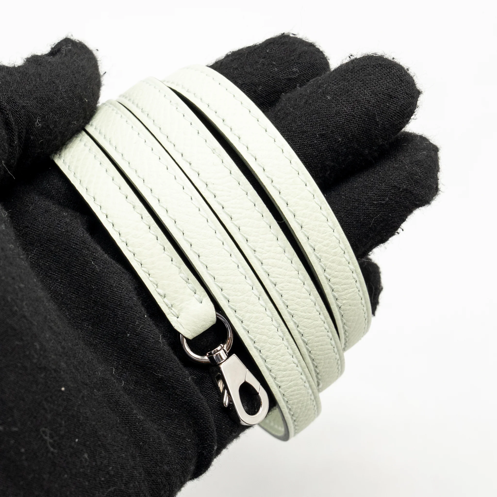 Hermes Kellydole / Kelly Dole picto epsom vert fizz/ nata/ rose Texas / vert jade SHW stamp B - Image 22