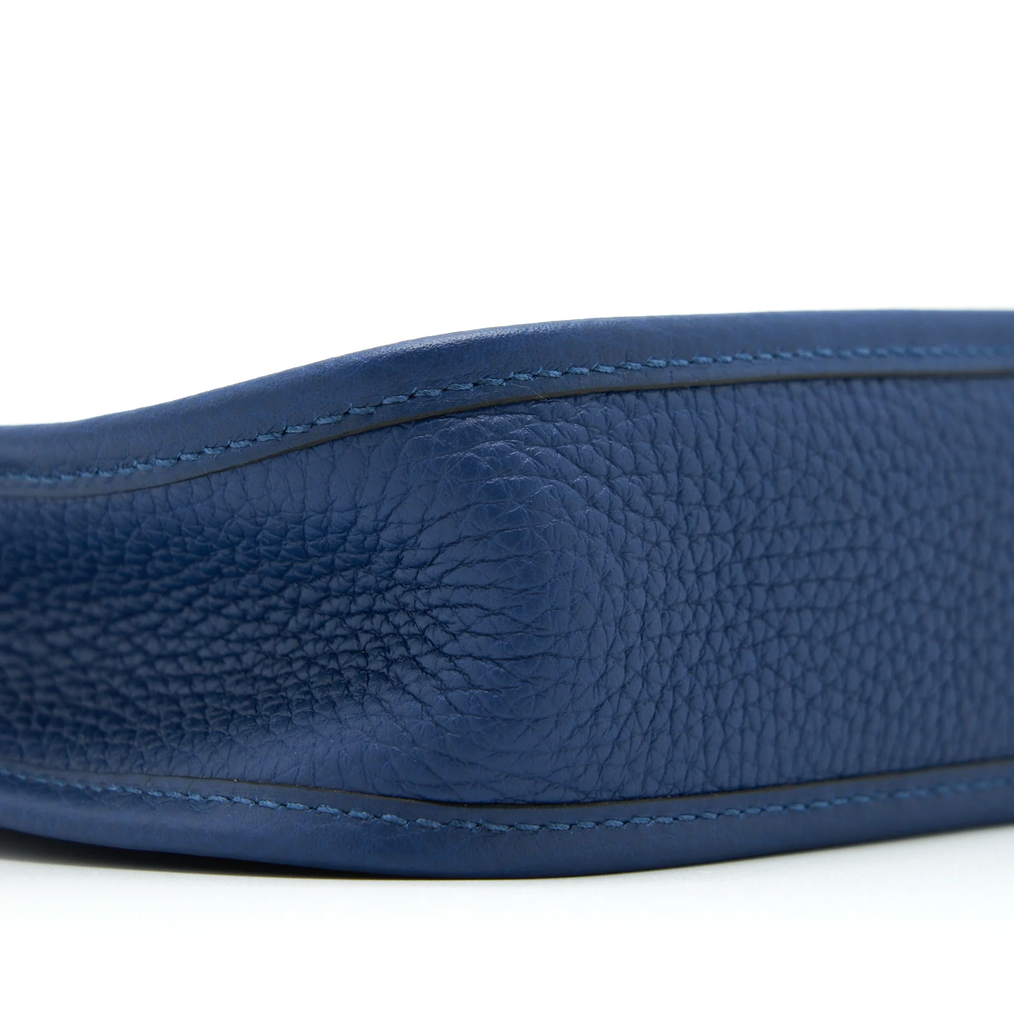 Hermes Mini Evelyne Clemence Deep Blue GHW Stamp Y - Image 7